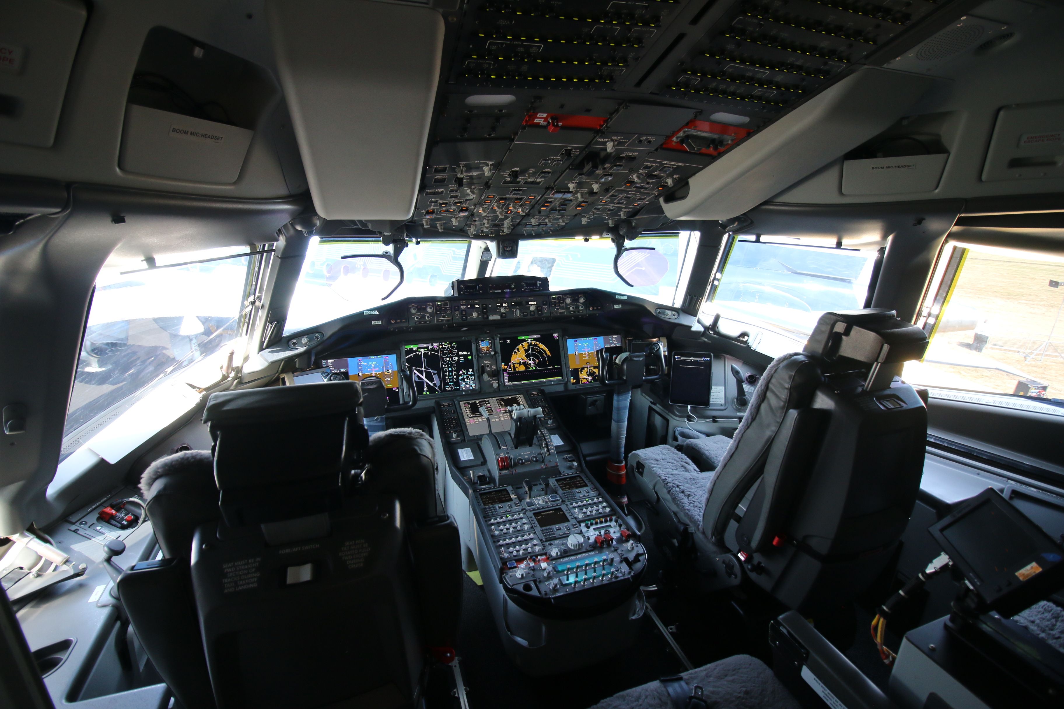 The 777X cockpit