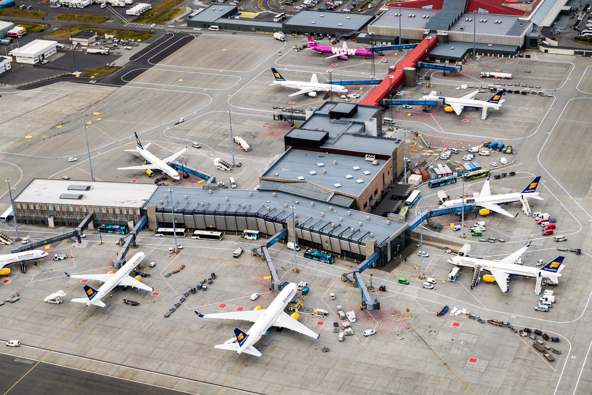 A view of Keflavik International Airport. 
