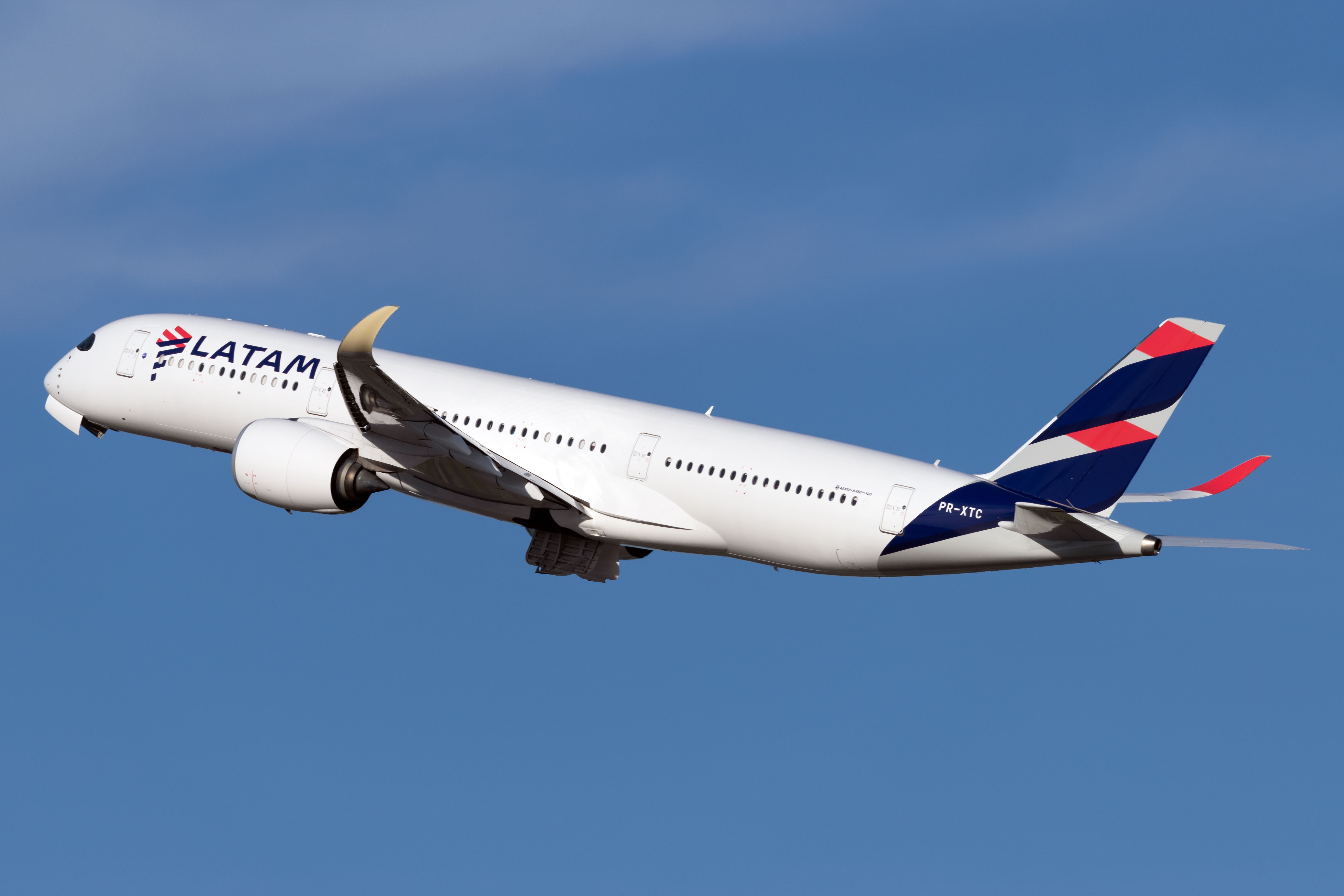 A former LATAM Airlines Airbus A350-941, registration PR-XTC