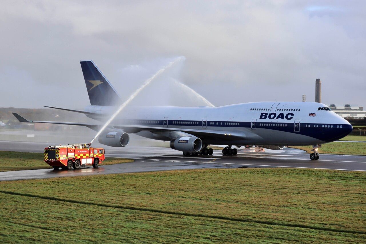 British Airways Boeing 747 BOAC Livery