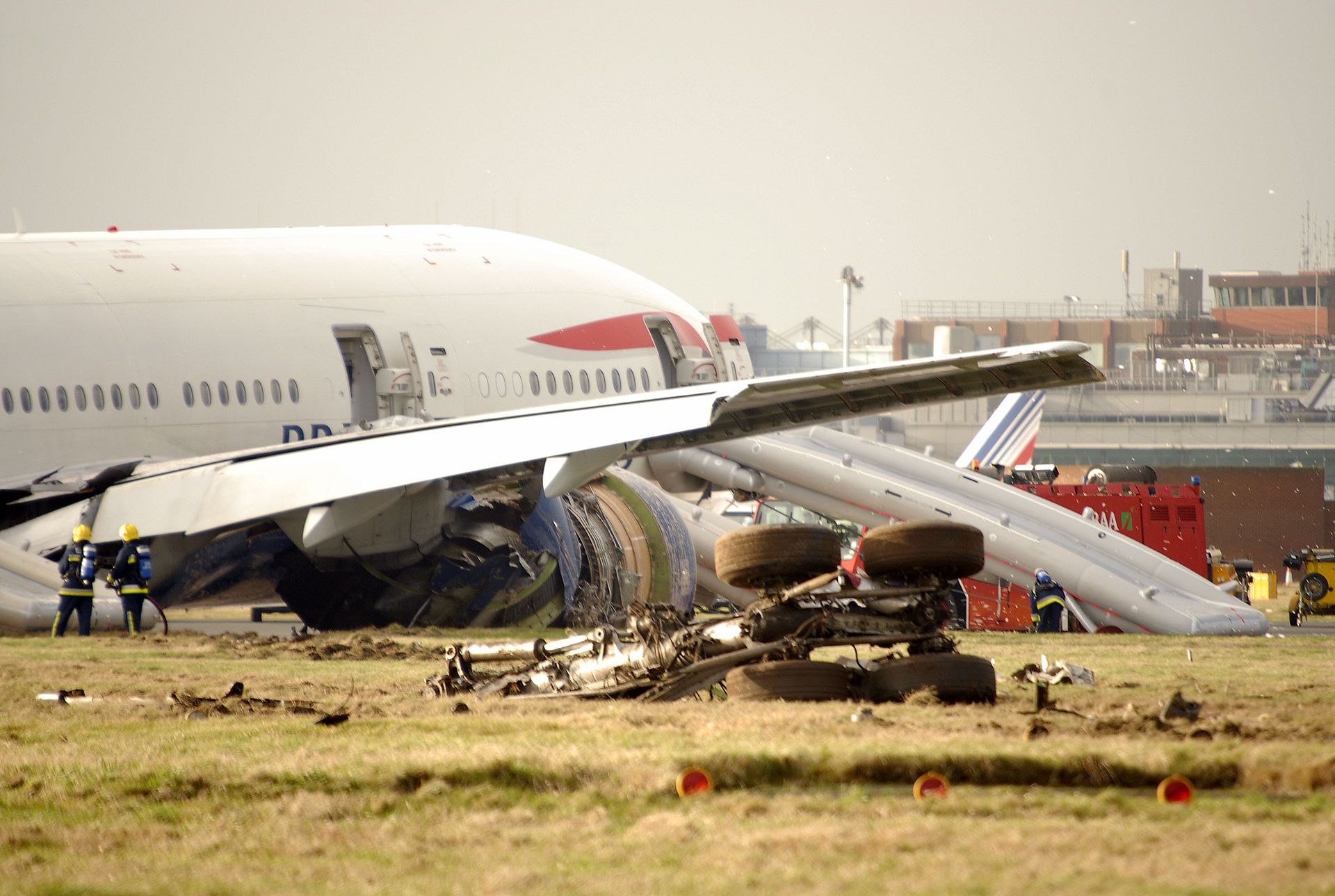 British Airways aircraft wreckage