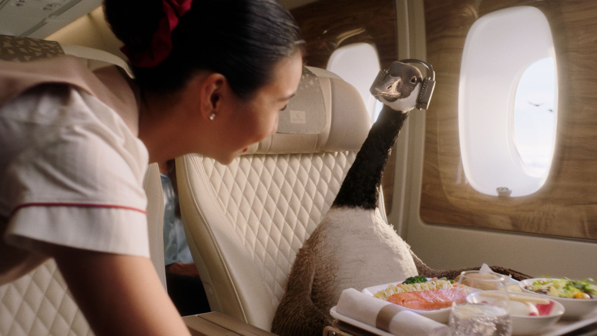 Gerry the CGI goose from Emirates commercial