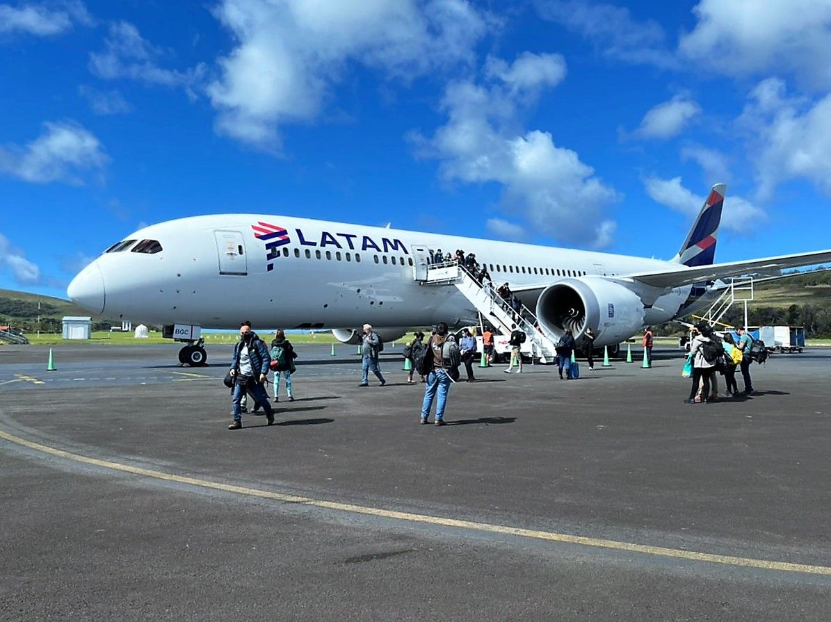 LATAM Airlines resumed flights to Rapa Nui. 