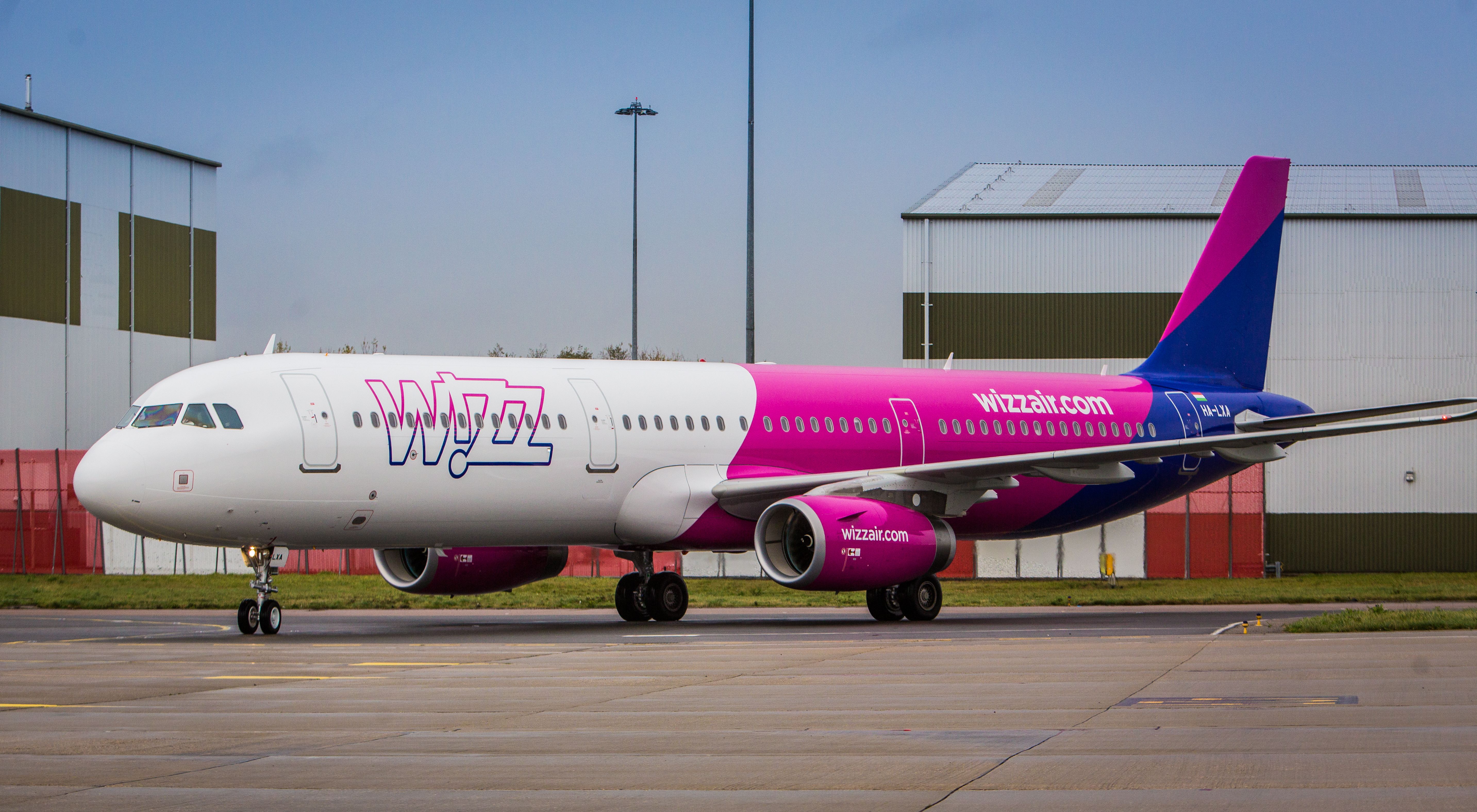 Wizz Air A321 on the ground