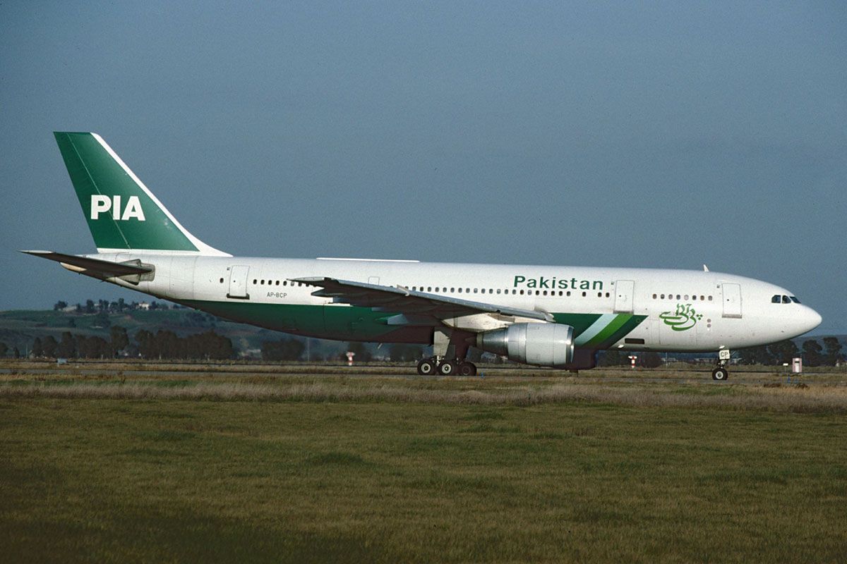 PIA Airbus A300 on runway