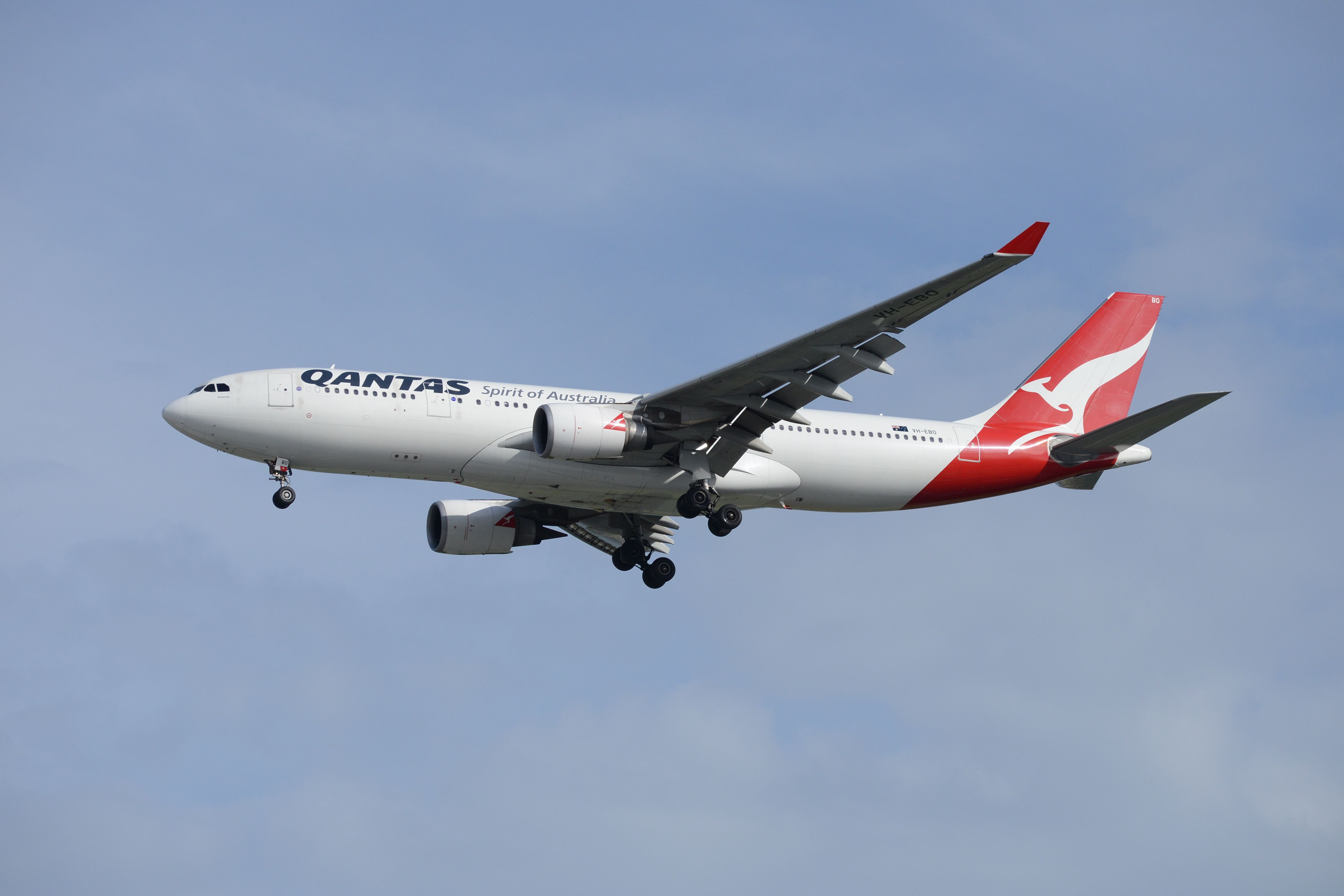 Qantas Airbus A330-200 in flight