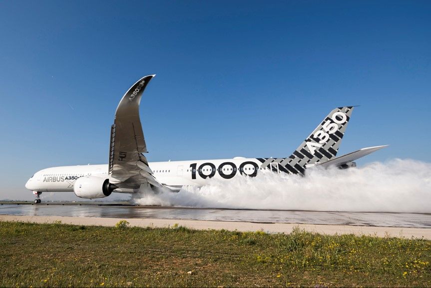 A350-1000 Water Trough Test
