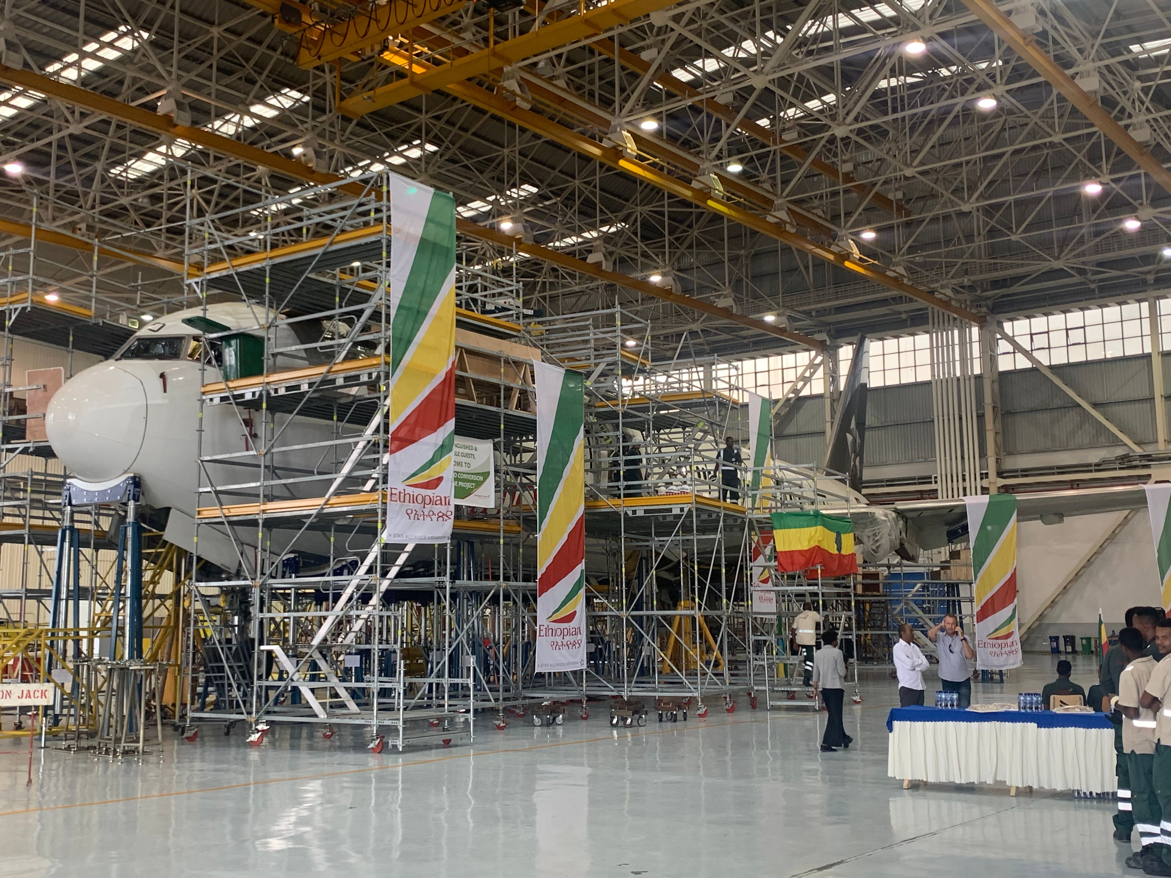 Ethiopian 767 converted freighter