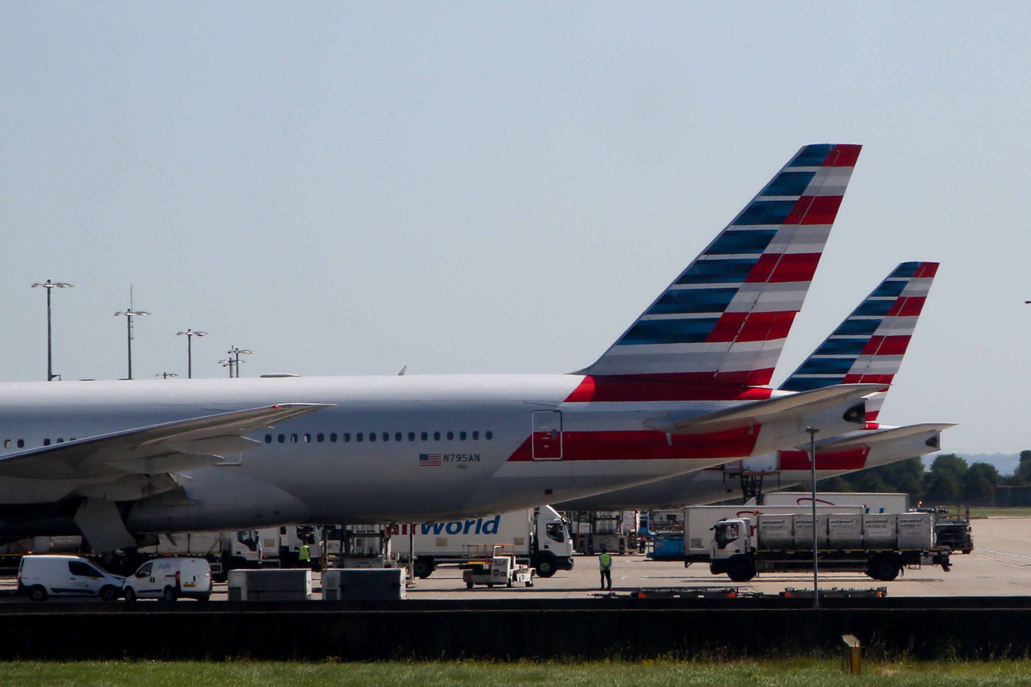 American Airlines Tails Getty