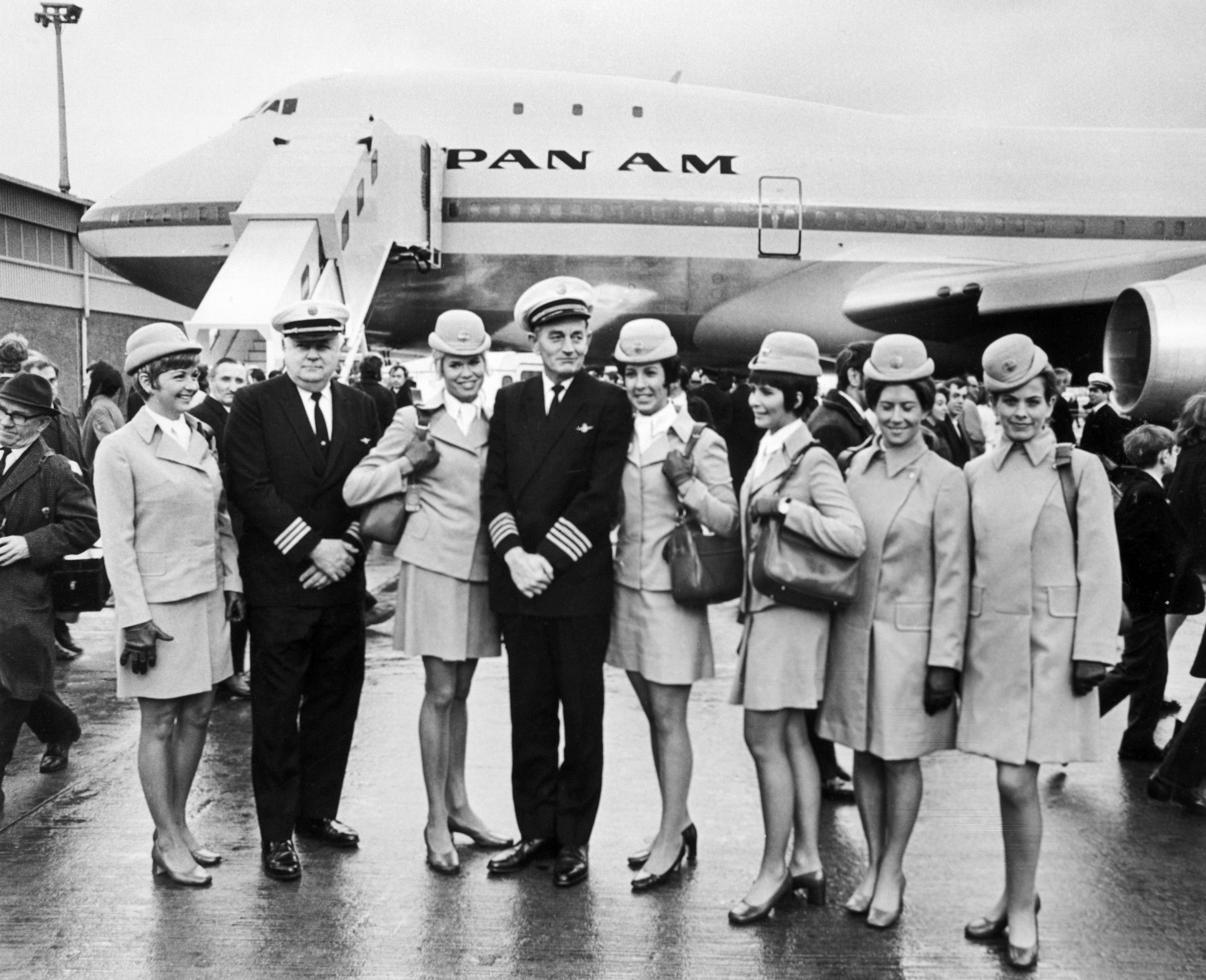 Pan Am pilots and flight attendants