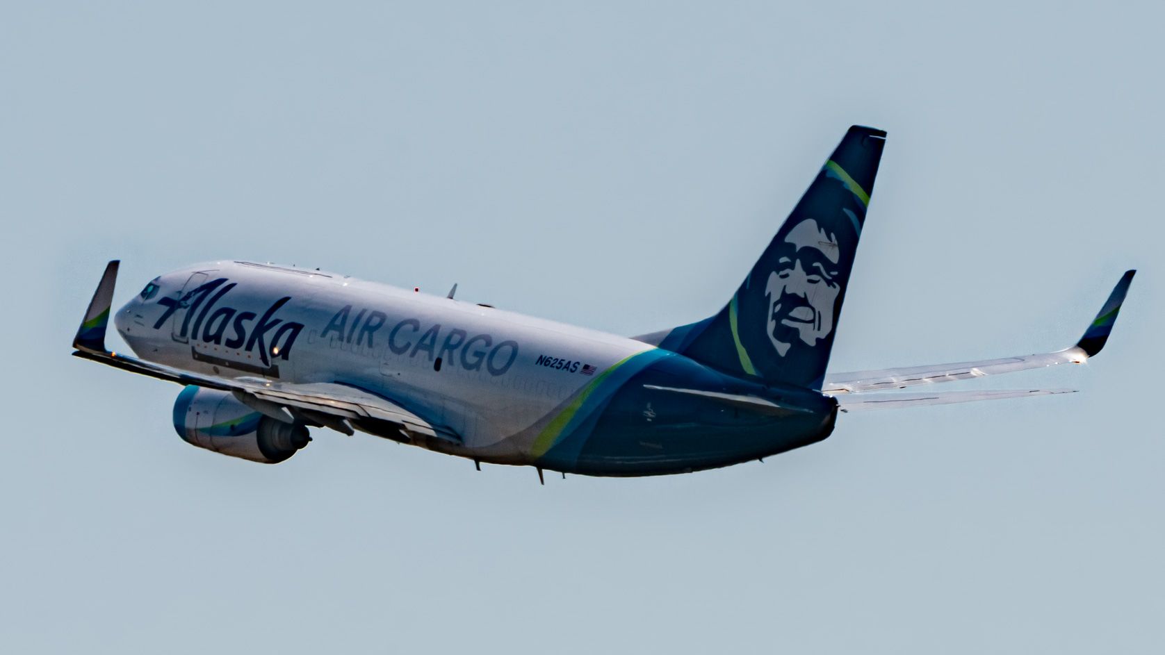 Alaska Air Cargo 737-790(BDSF) Rising - Boeing 737-700 Freighter