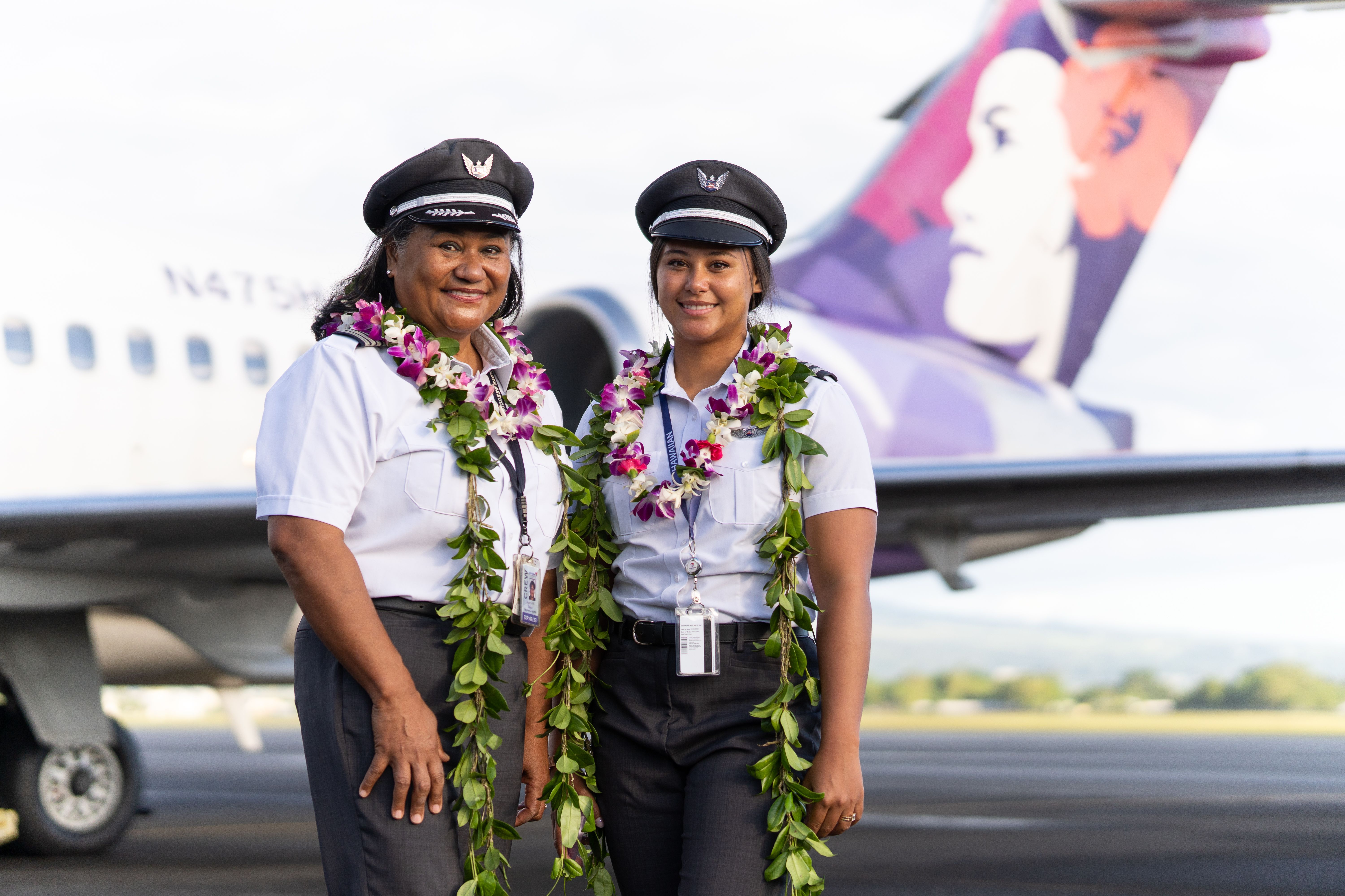 Captain Kamelia Zarka and First Officer Maria Zarka made history on September 1 as the first mother-daughter pilot team to fly for Hawaiian Airlines. 