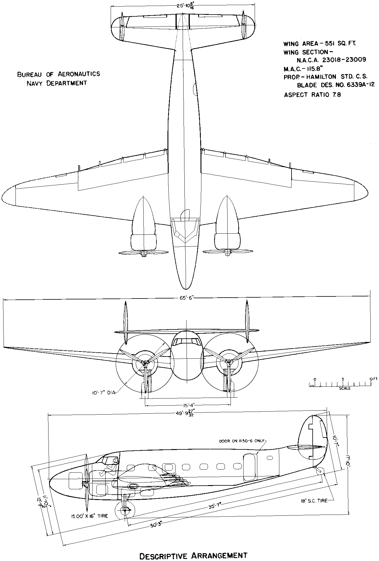 La historia del versátil Lockheed Modelo 18 Lodestar