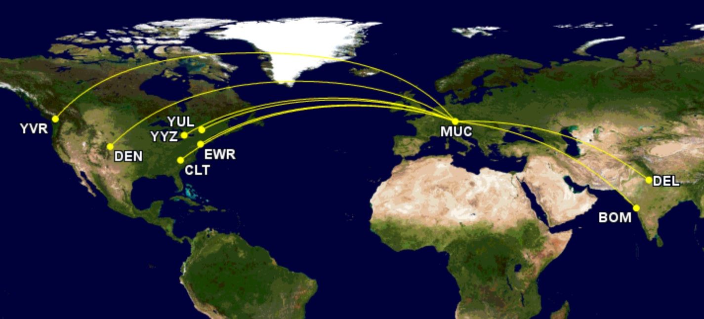 Lufthansa's ex-Philippine Airline A350-900 routes winter 2022