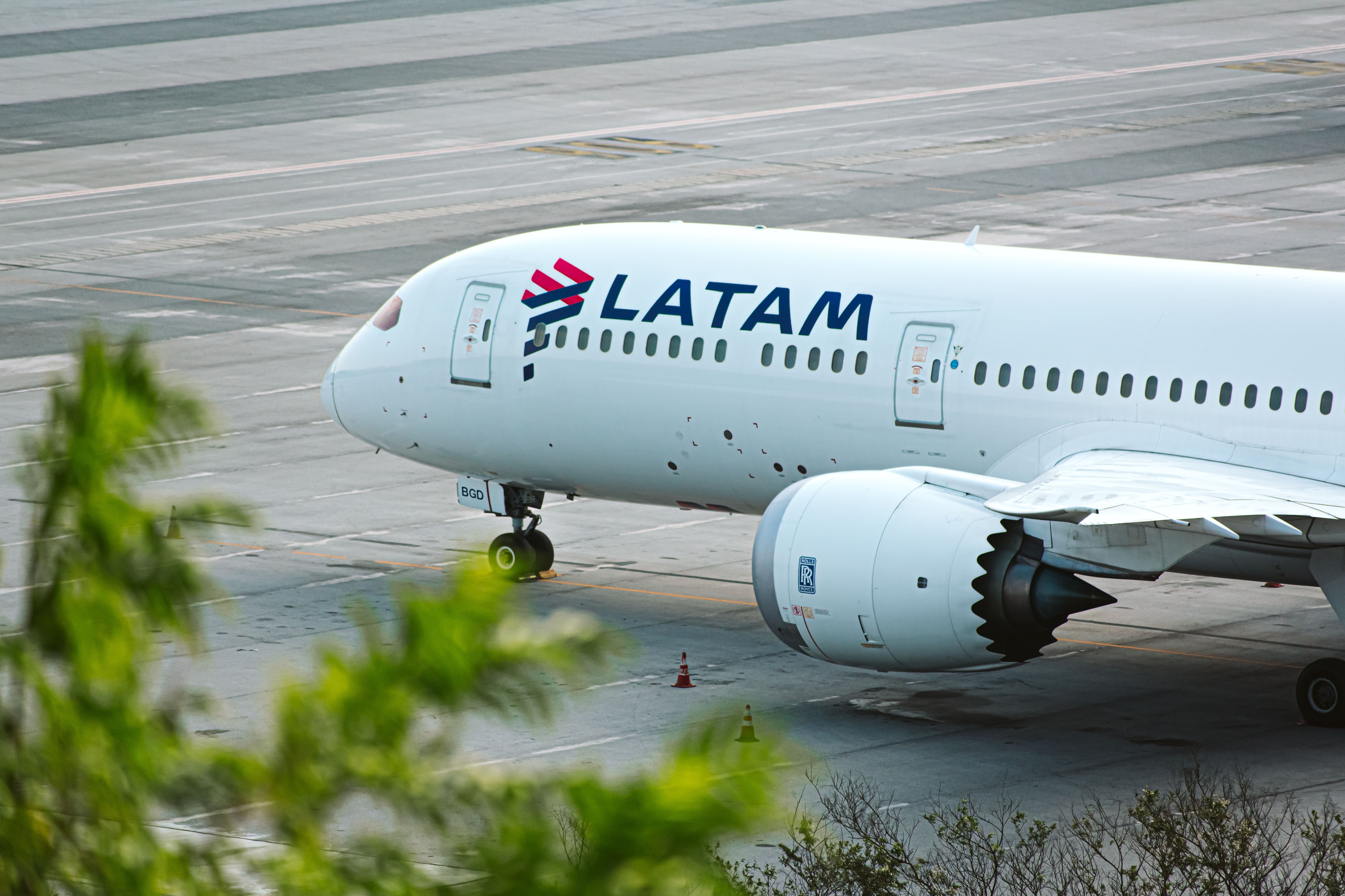 LATAM Brasil Boeing 787 parked at GRU