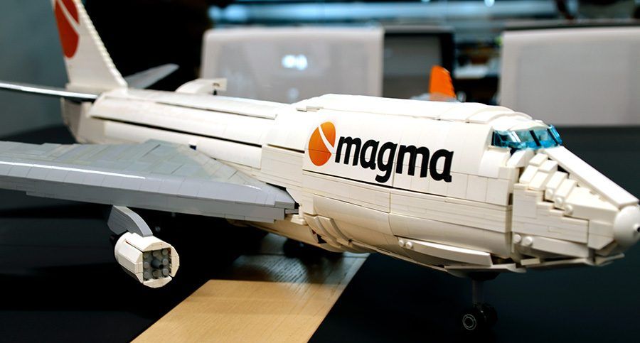 Magma Aviation Boeing 747 lego model