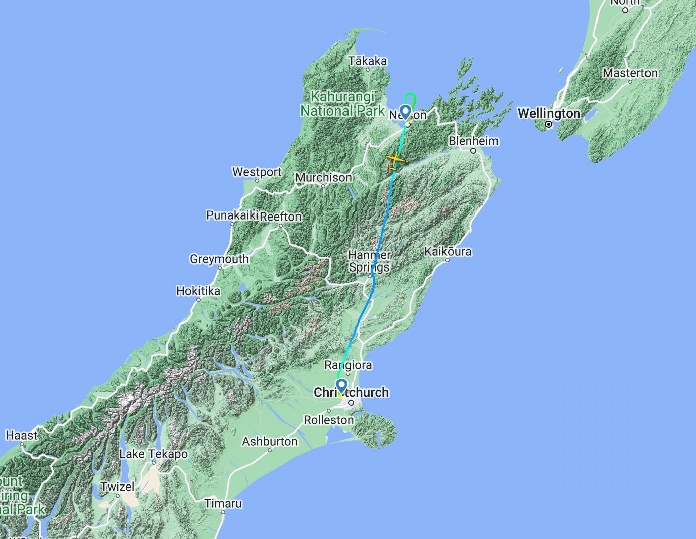 Air New Zealand NASA Satellite Project Flight NZ8844 Q300