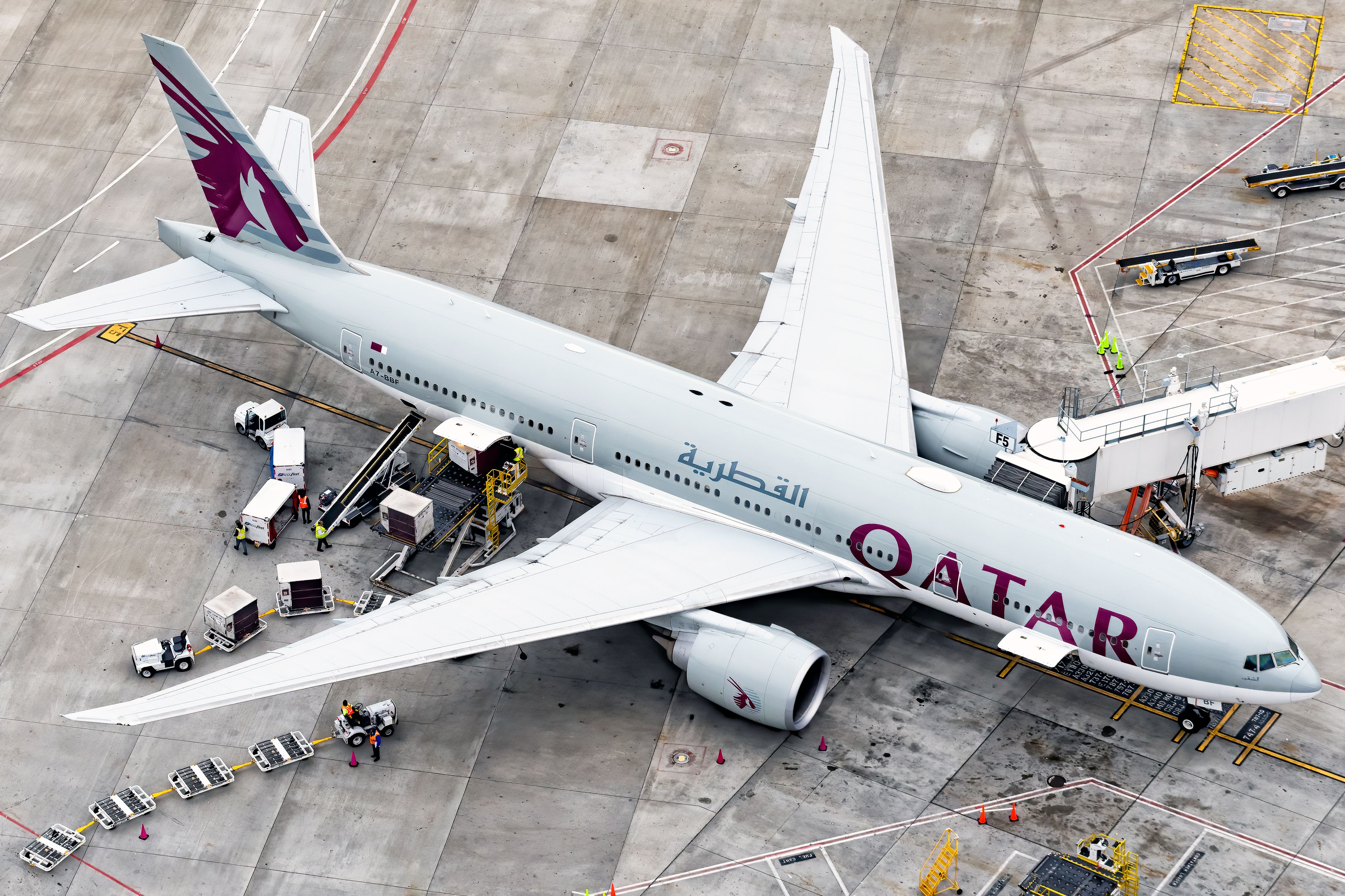 A Qatar Airways Boeing 777-200