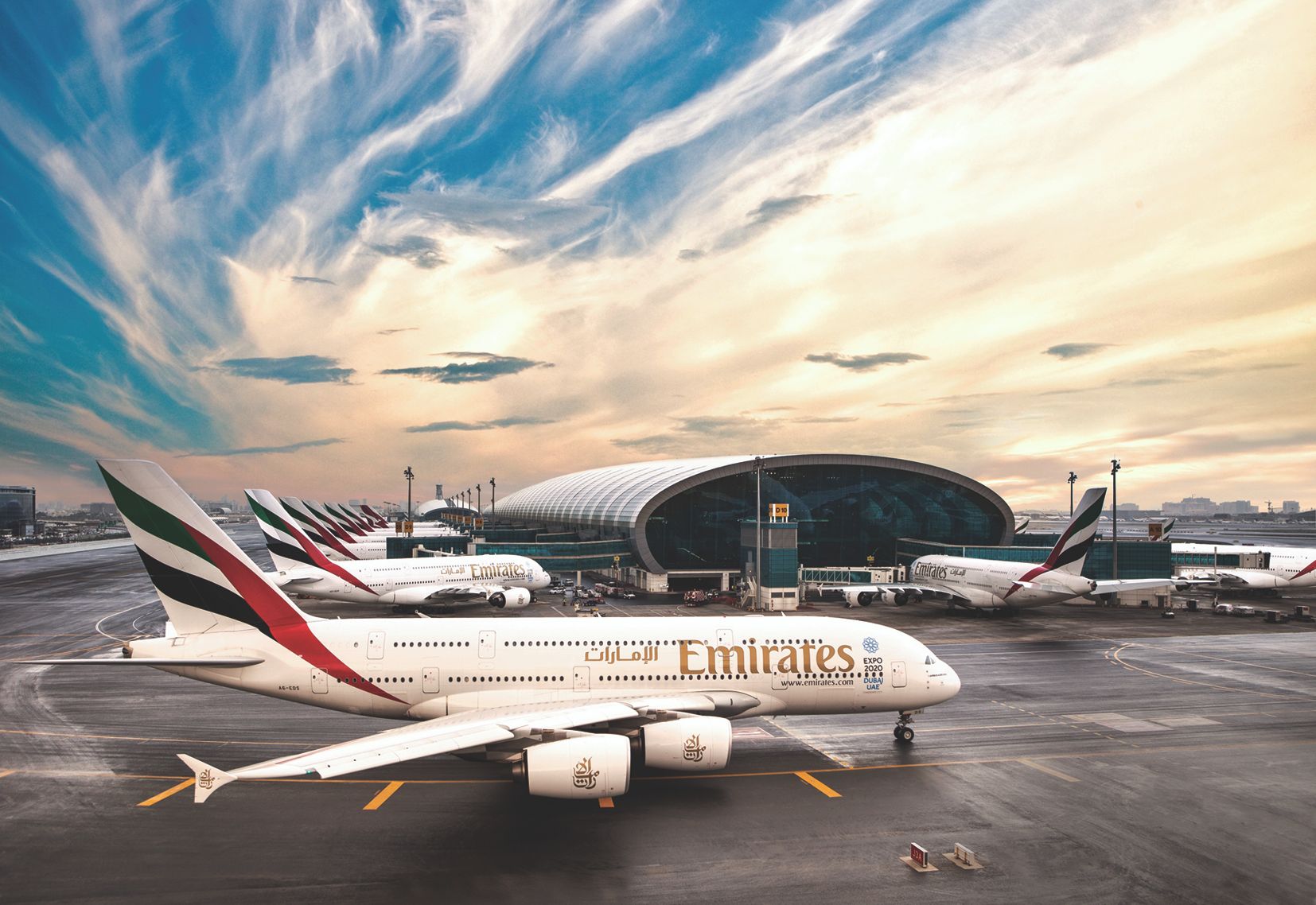 A380 Emirates Dubai airport