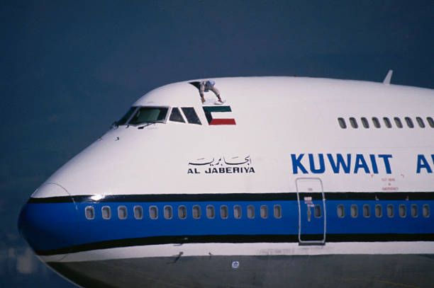 Kuwait 747 from the front