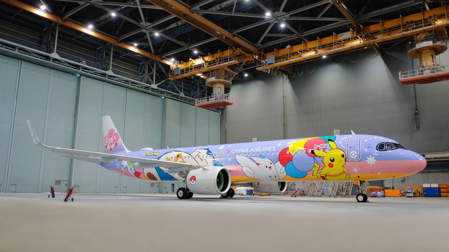 China Airlines Airbus A321neo Pokemon livery