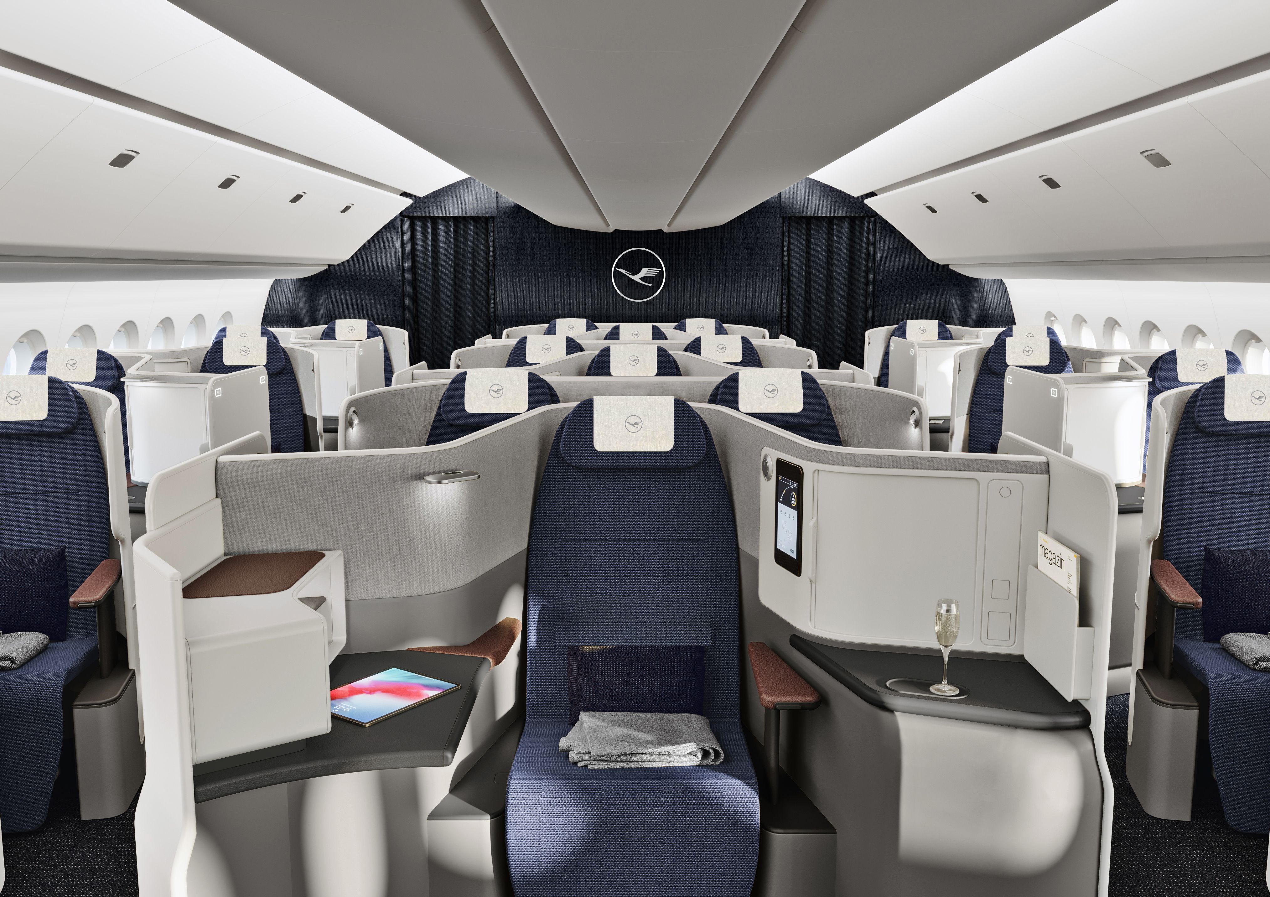 Lufthansa Boeing 787-9 premium cabin