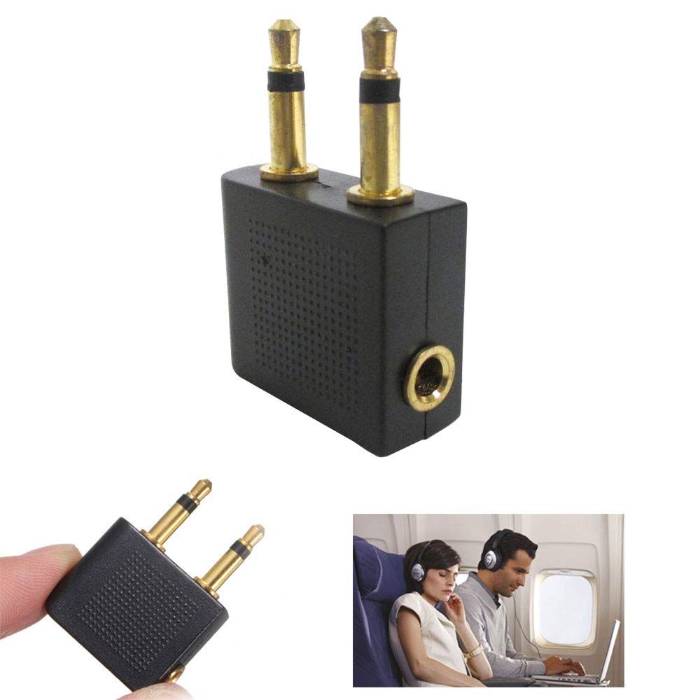 Headphone adapter for airlines