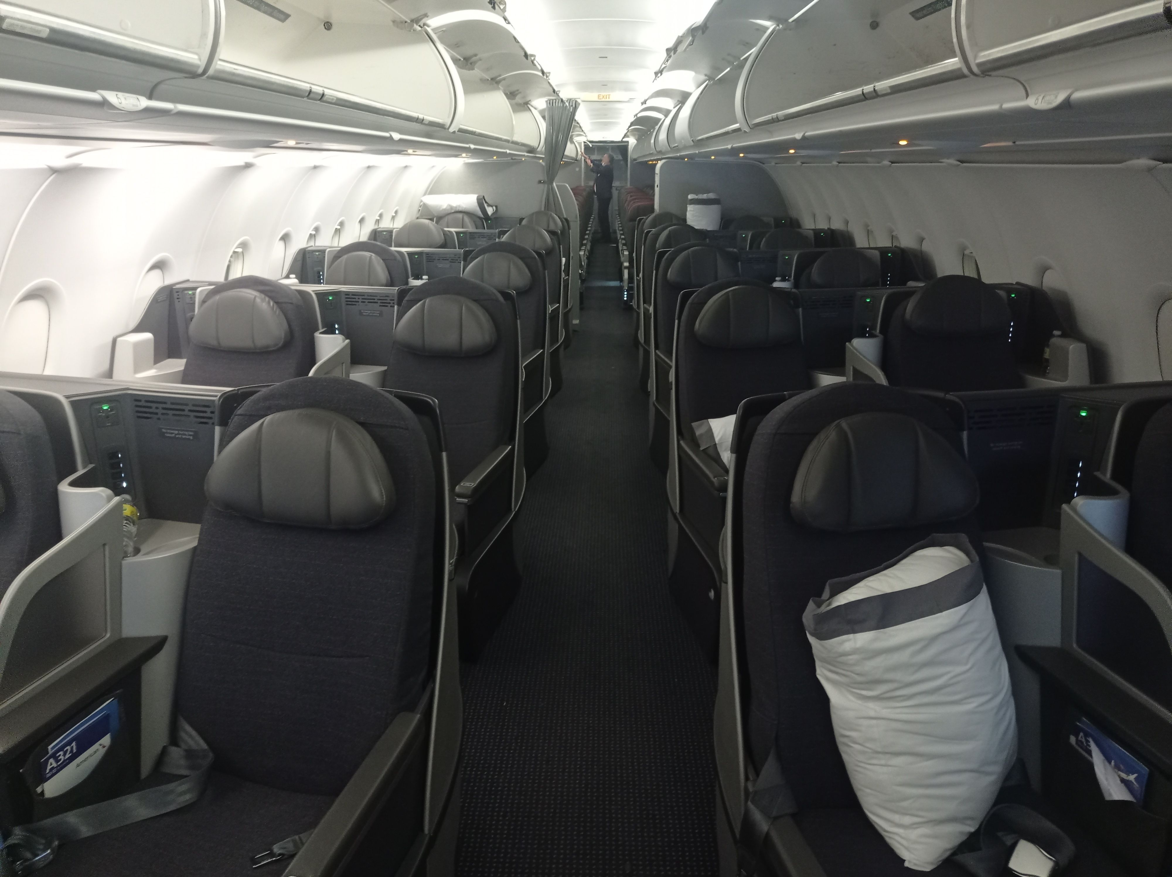 American Airlines Airbus A321T Flagship Business Cabin