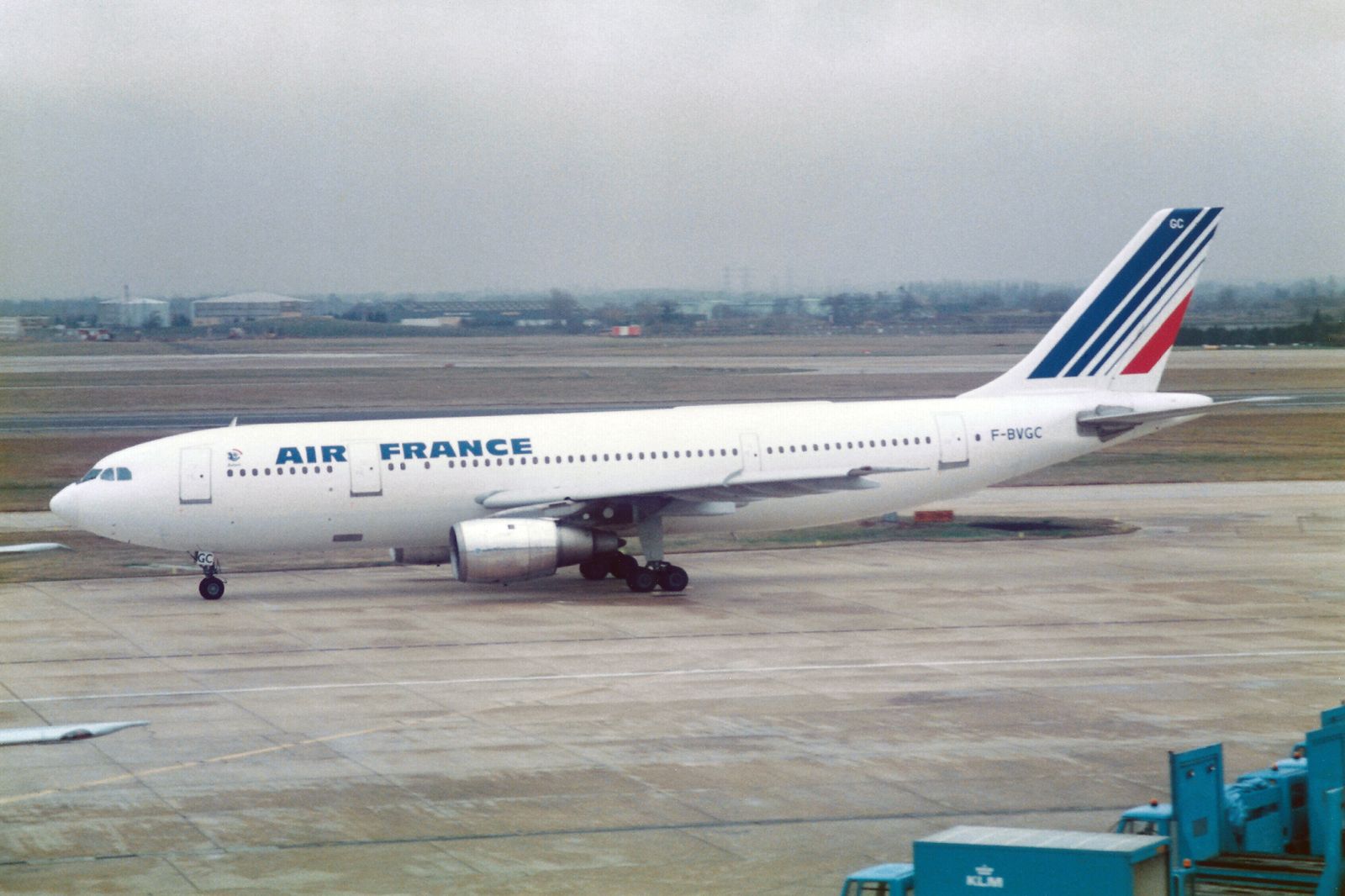 An Air France Airbus A300 taxiing to the runway.