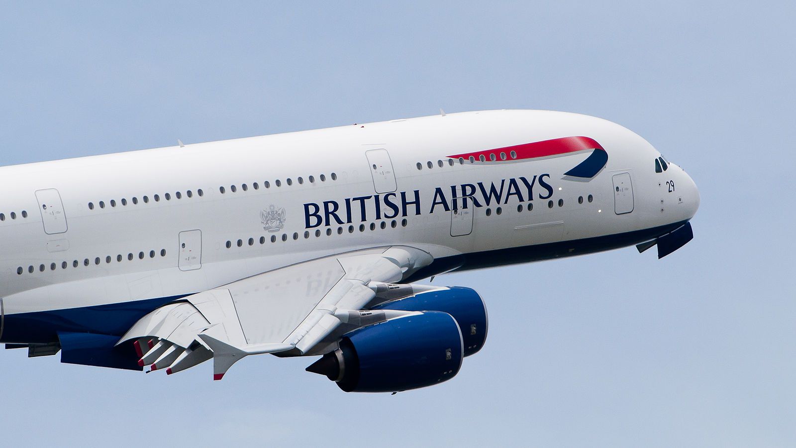 British Airways A380 take off