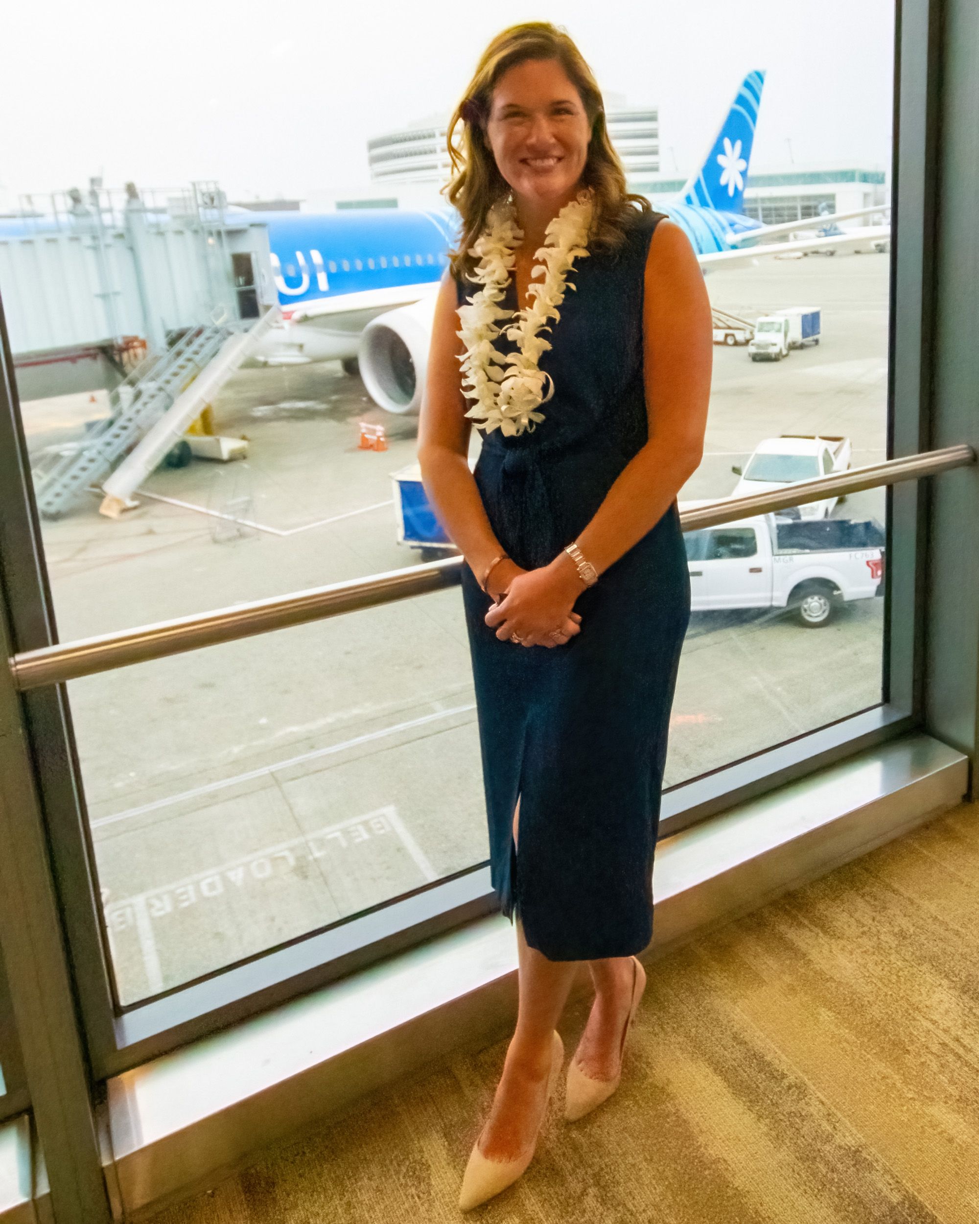 Caroline Borawski With Her Air Tahiti Nui 787