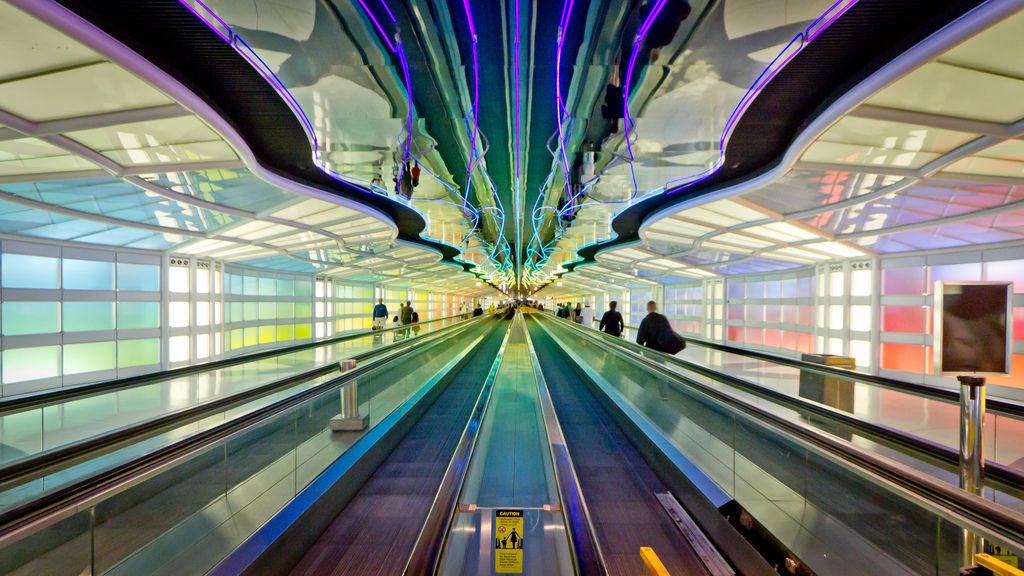 Chicago O'Hare Moving Walkway Art