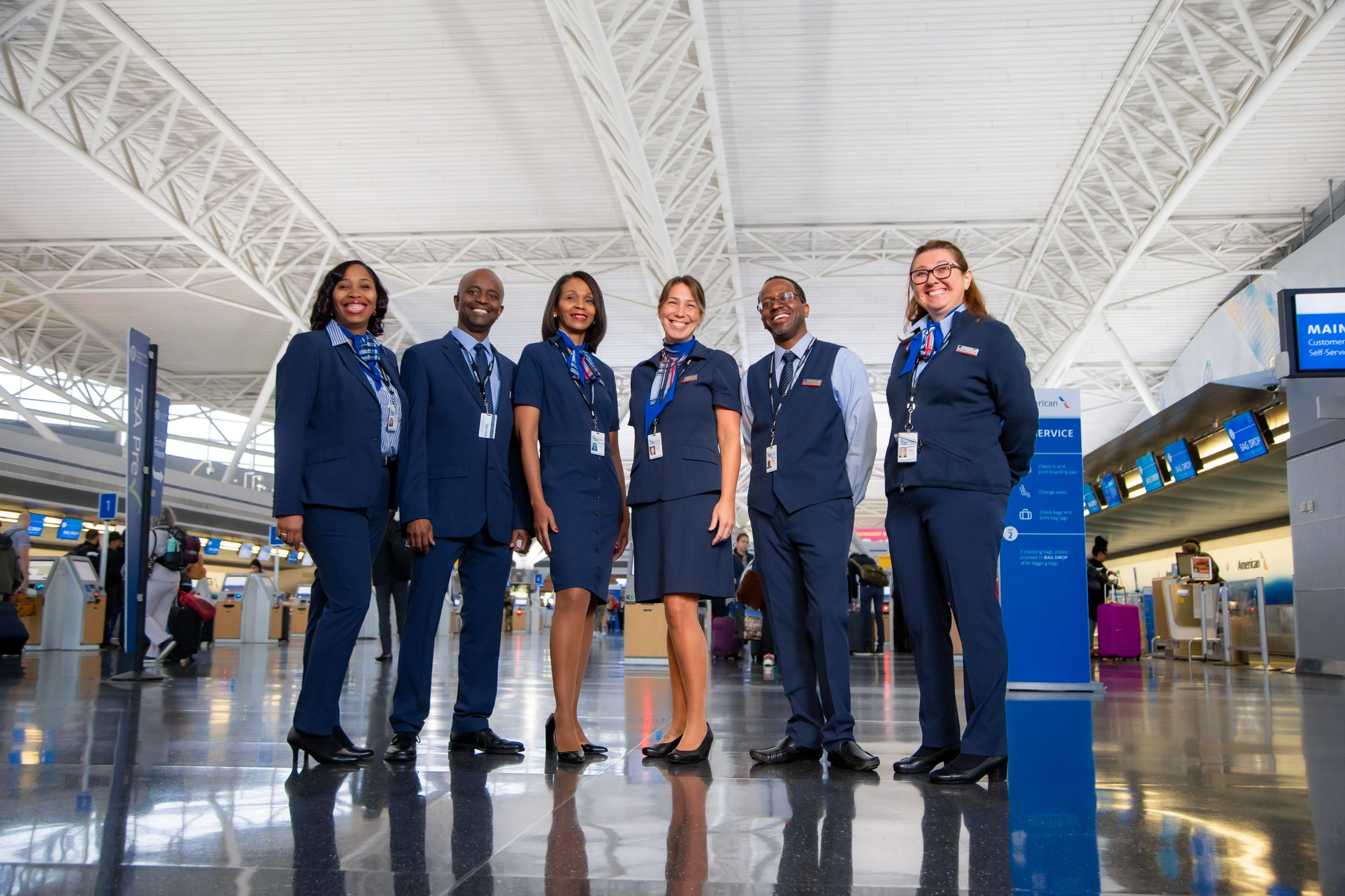 American Airlines customer service agents