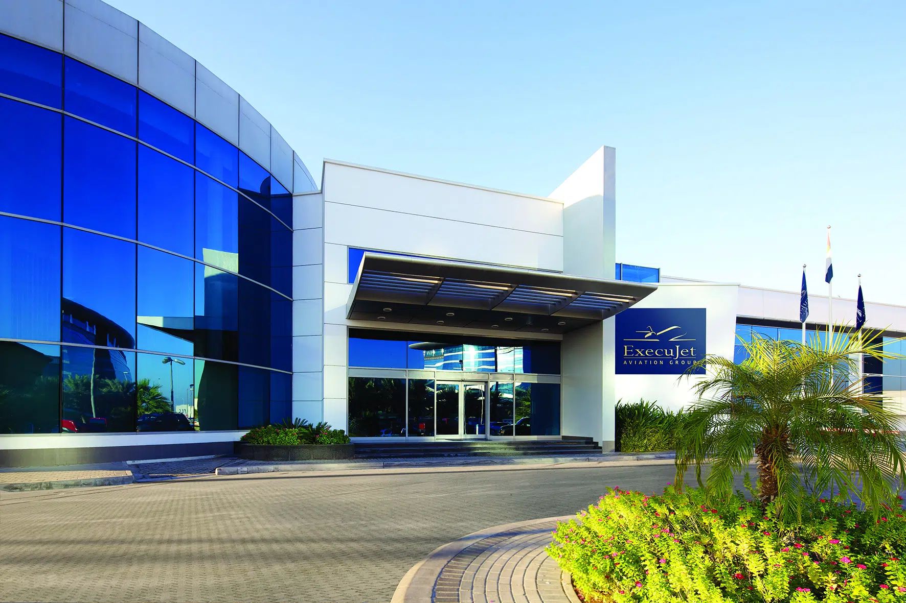Outside a luxury FBO in Dubai. 