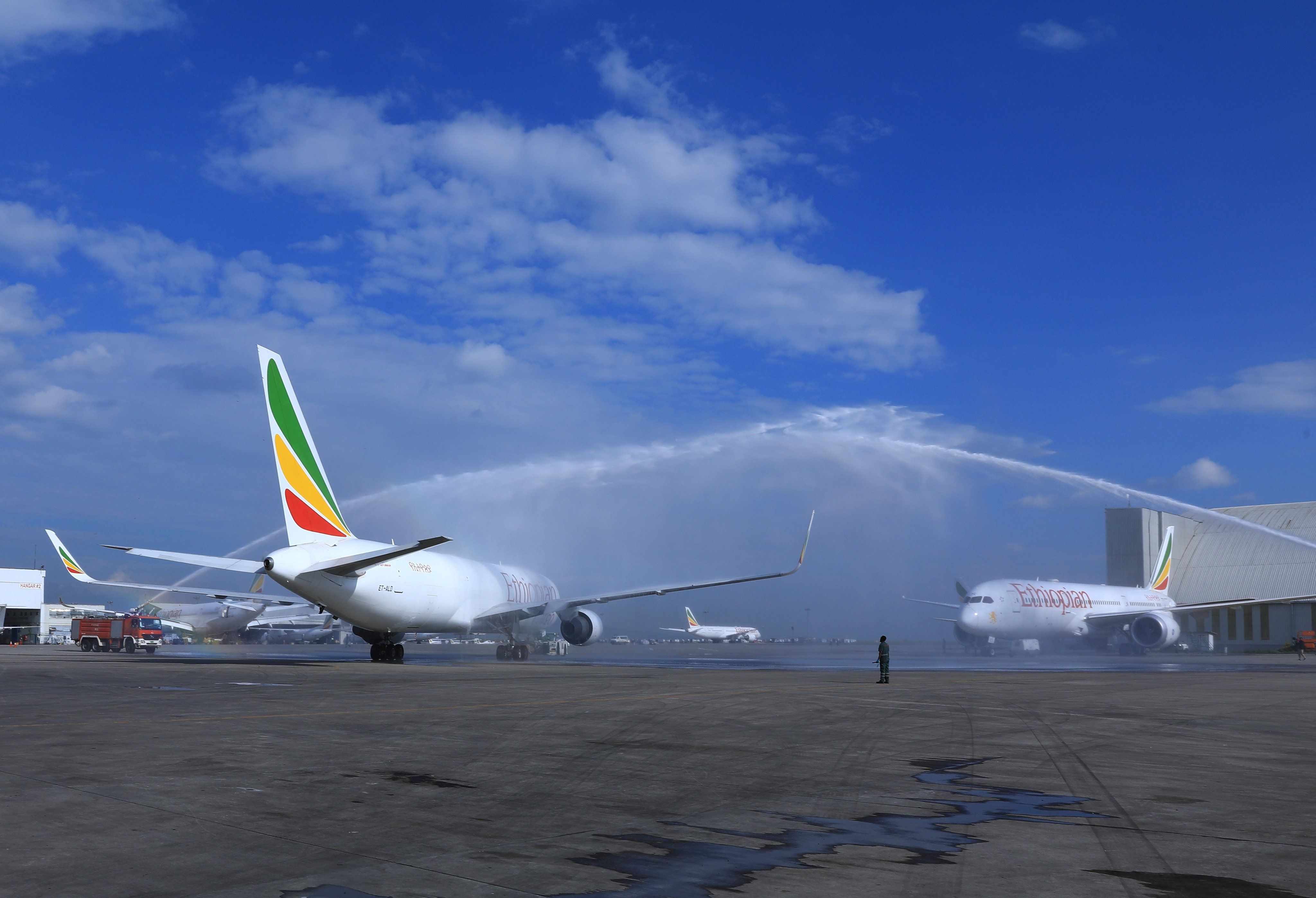 Ethiopian Airlines Shows Off Its First Boeing 767 Freighter Conversion