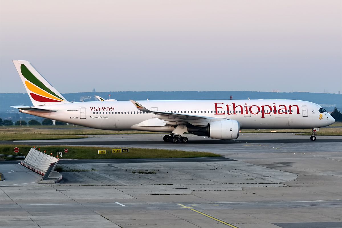 Ethiopian Airlines A350-900 taxiing