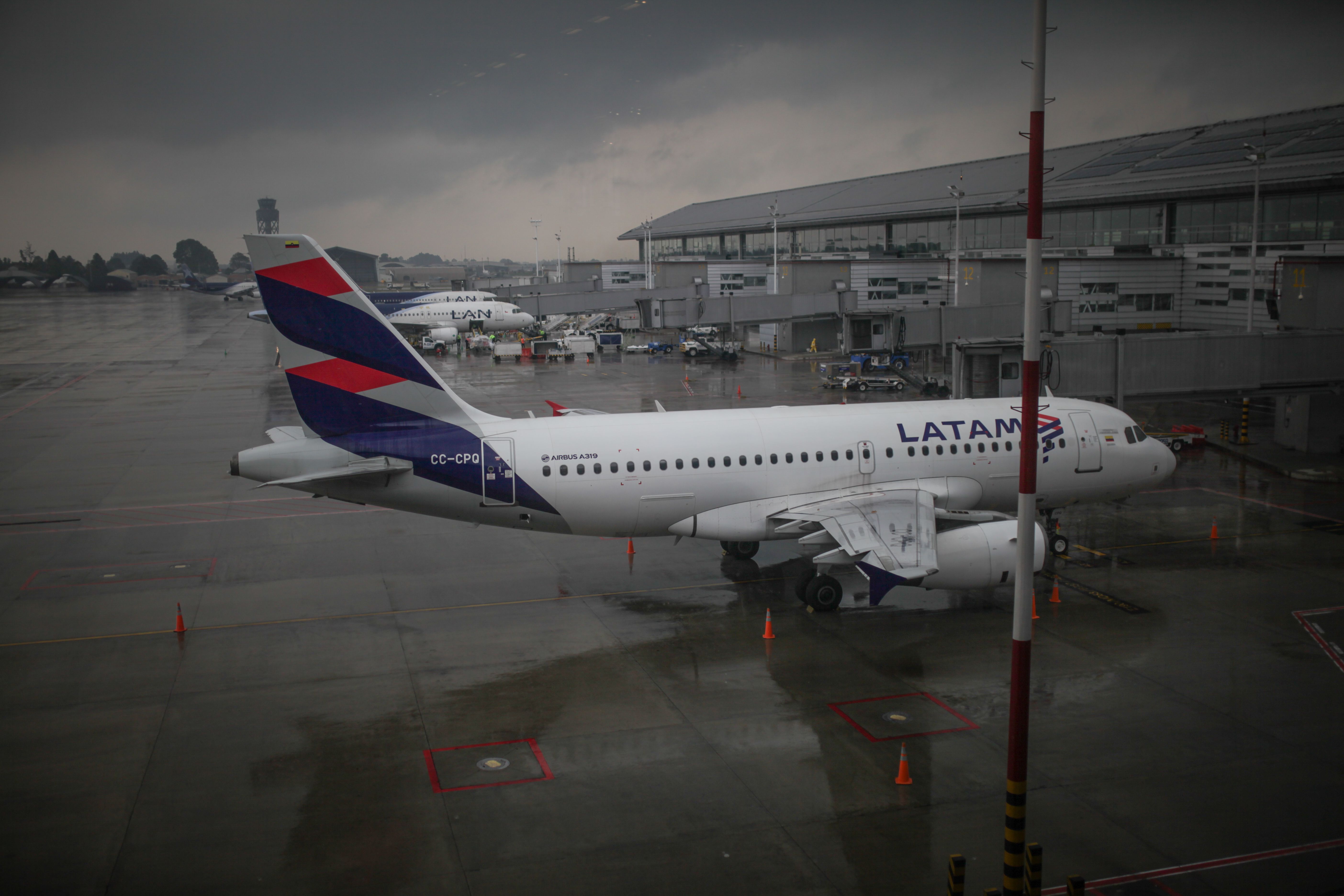 A LATAM Aircraft in Bogotá