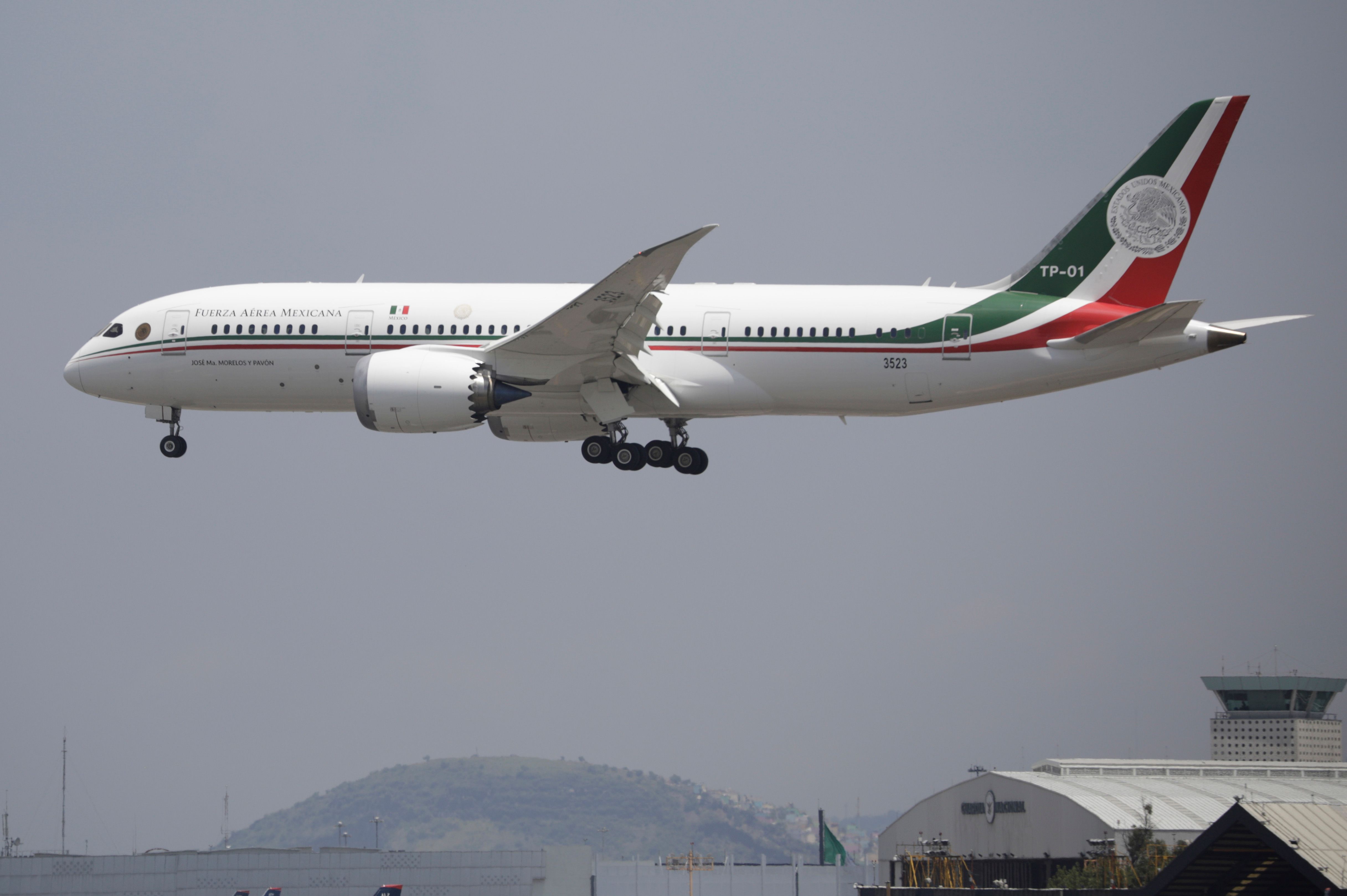 Mexico's presidential Boeing 787 jet