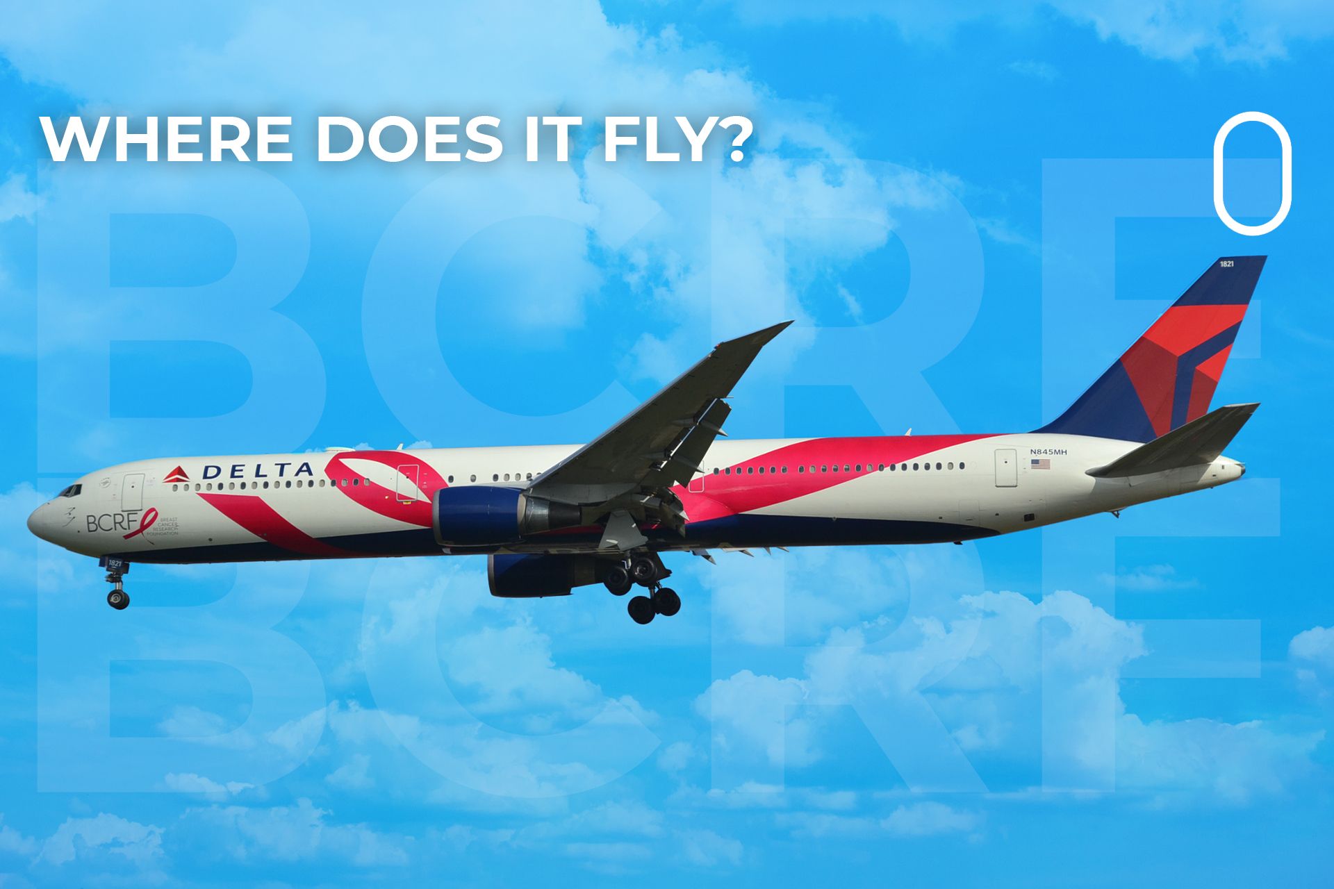 Here's Where Delta Airlines Flies Its Boeing 767 Pink Plane