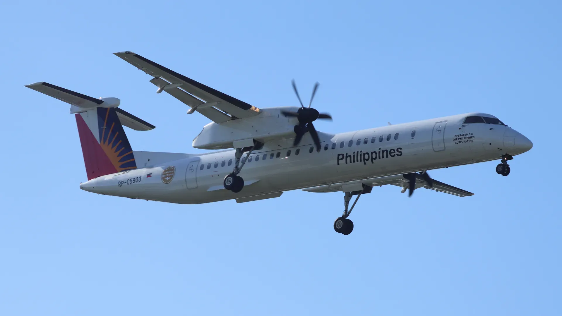 The two Filipino cities will be connected using the airlines DHC-8-Q400