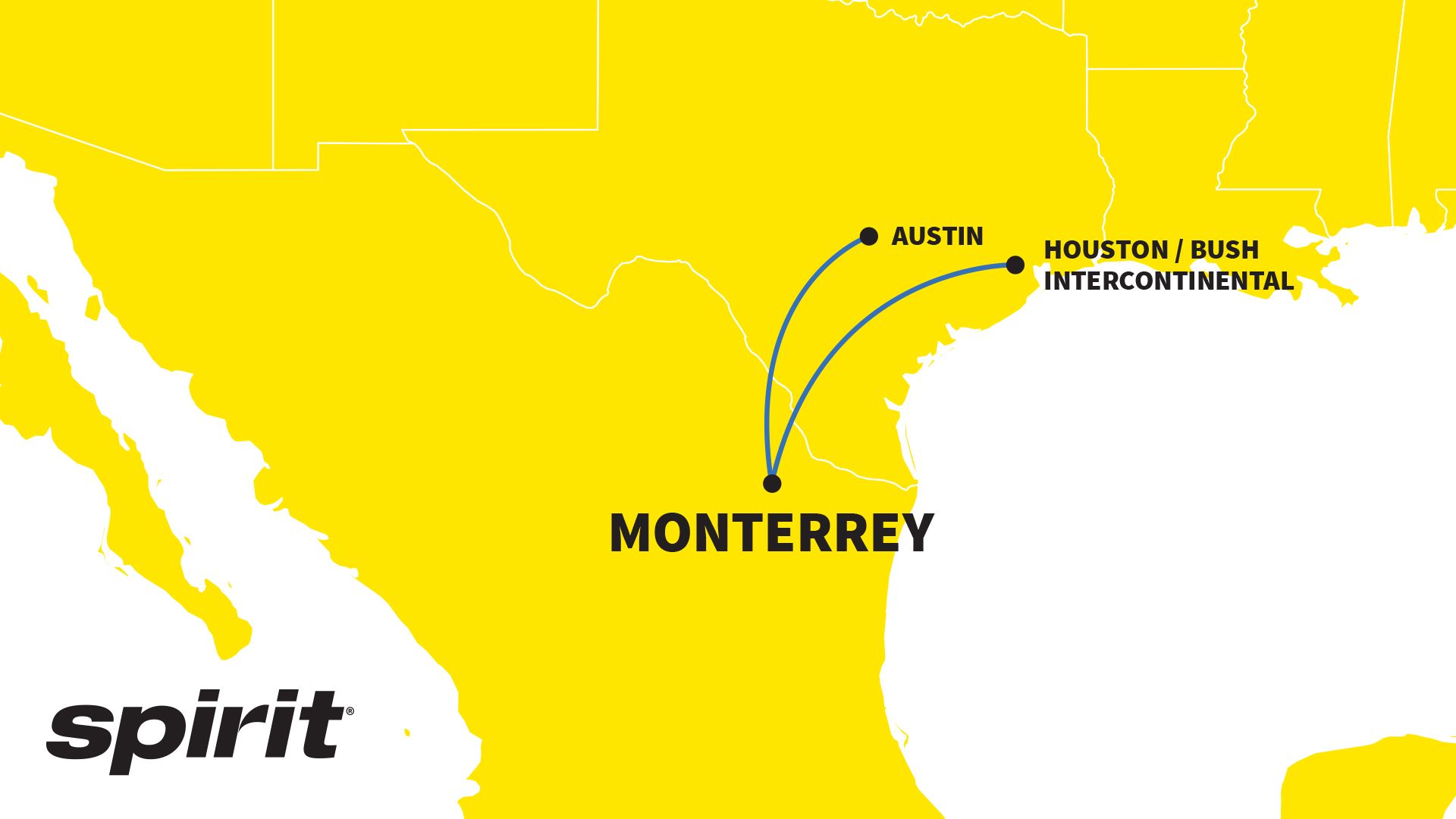 Spirit's flights to Monterrey