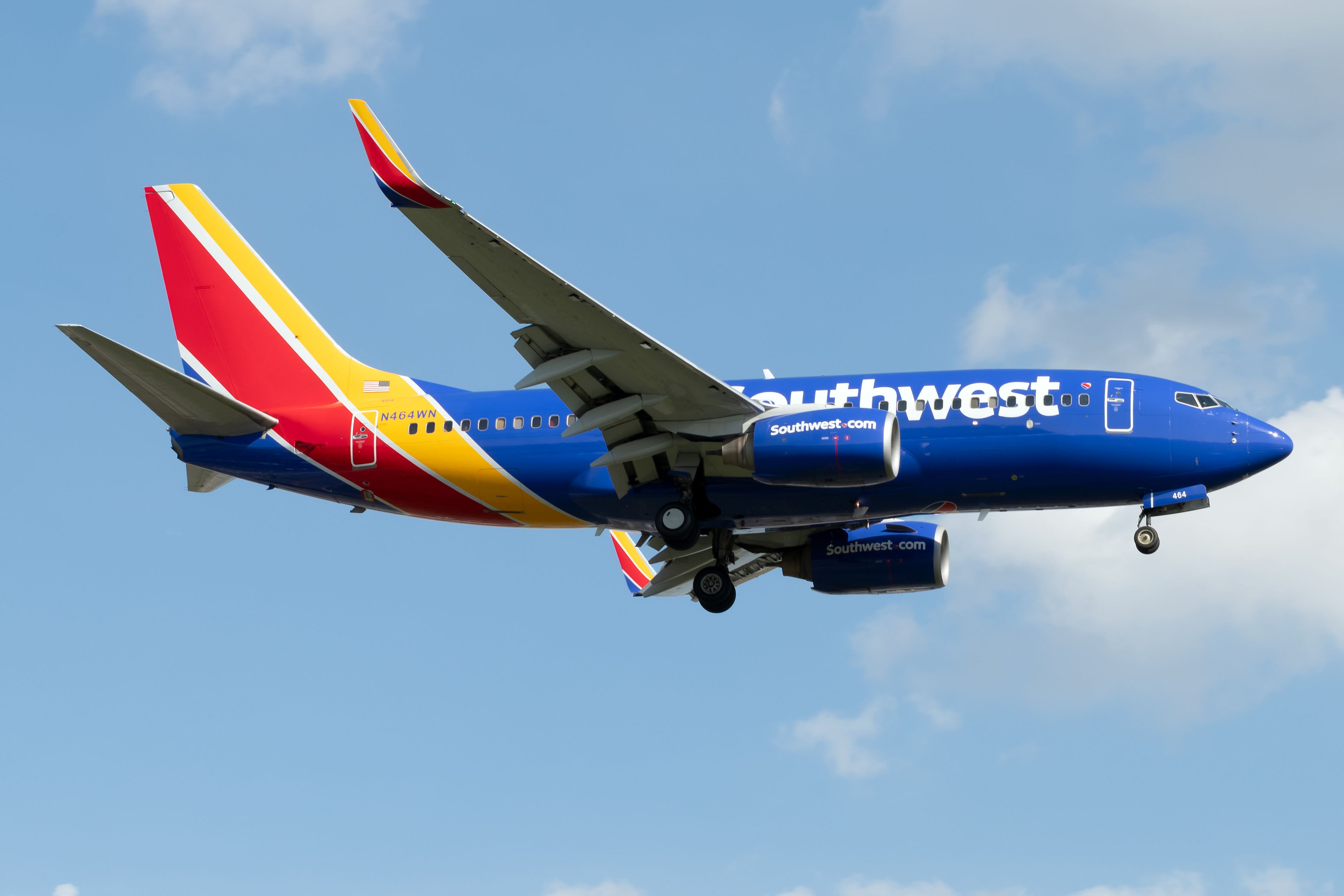 Southwest Airlines Boeing 737 In Flight