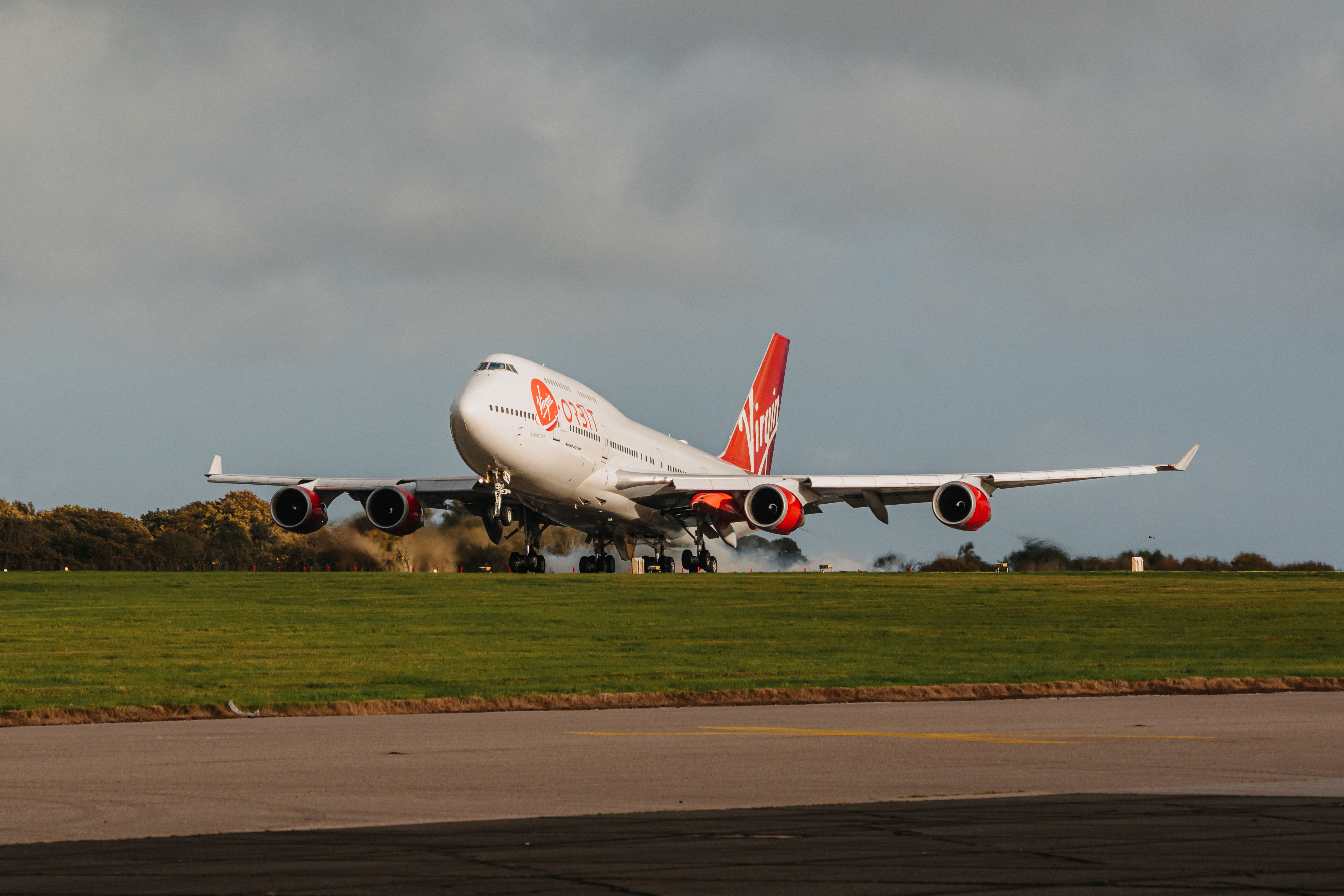 Virgin Orbit Boeing 747 Lands In UK For Start Me Up Mission