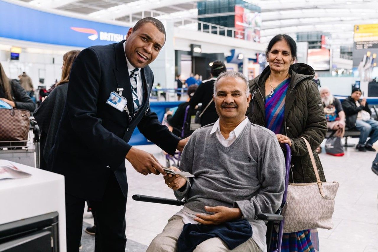 British Airways special assistance disabled wheelchair user