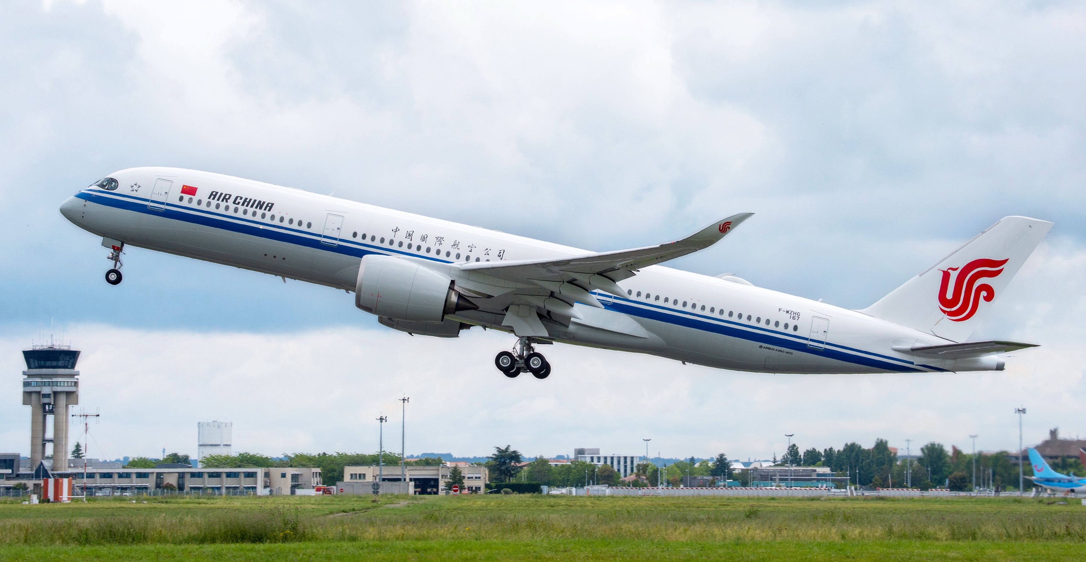 Air China A350 Taking Off