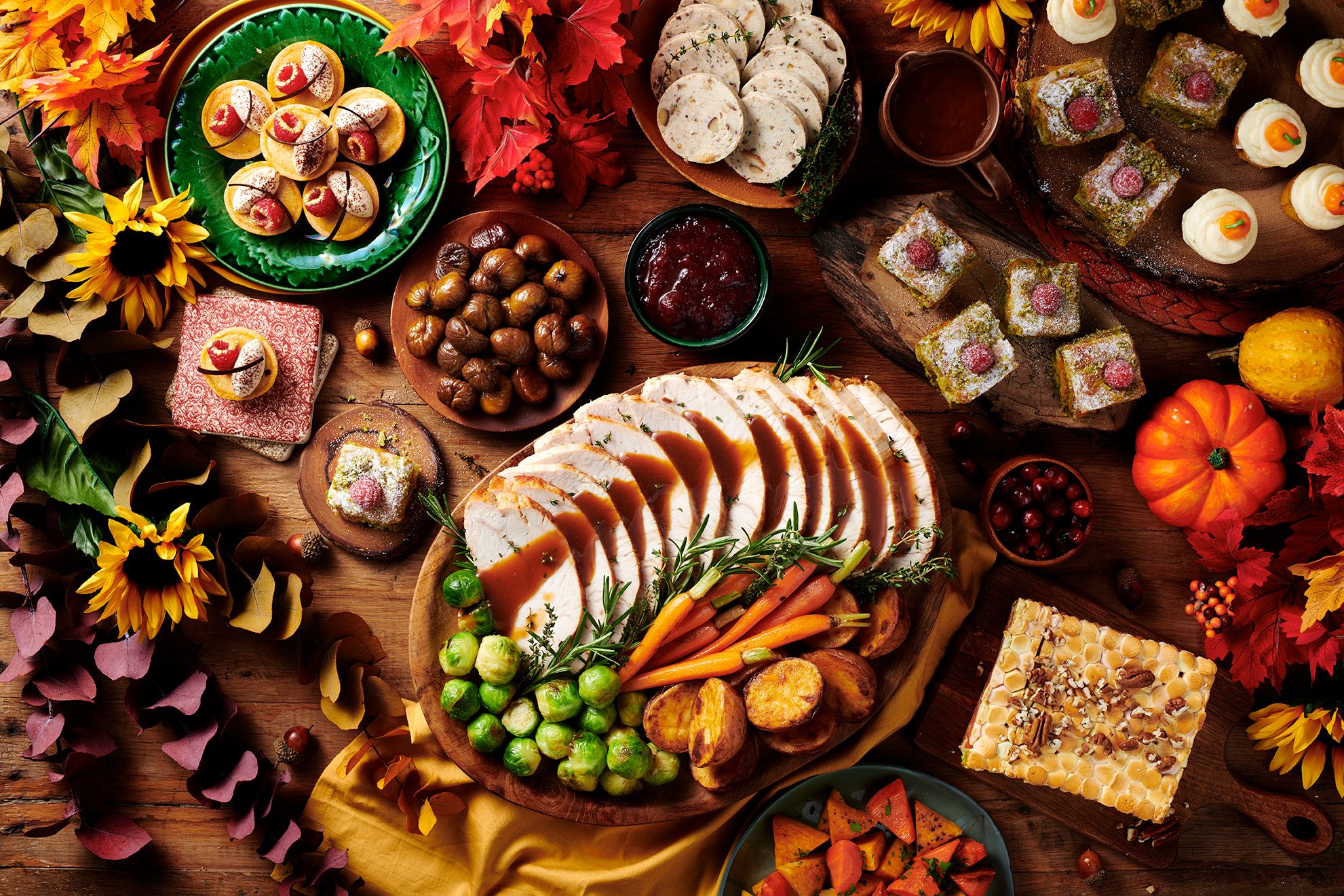 Emirates Thanksgiving spread