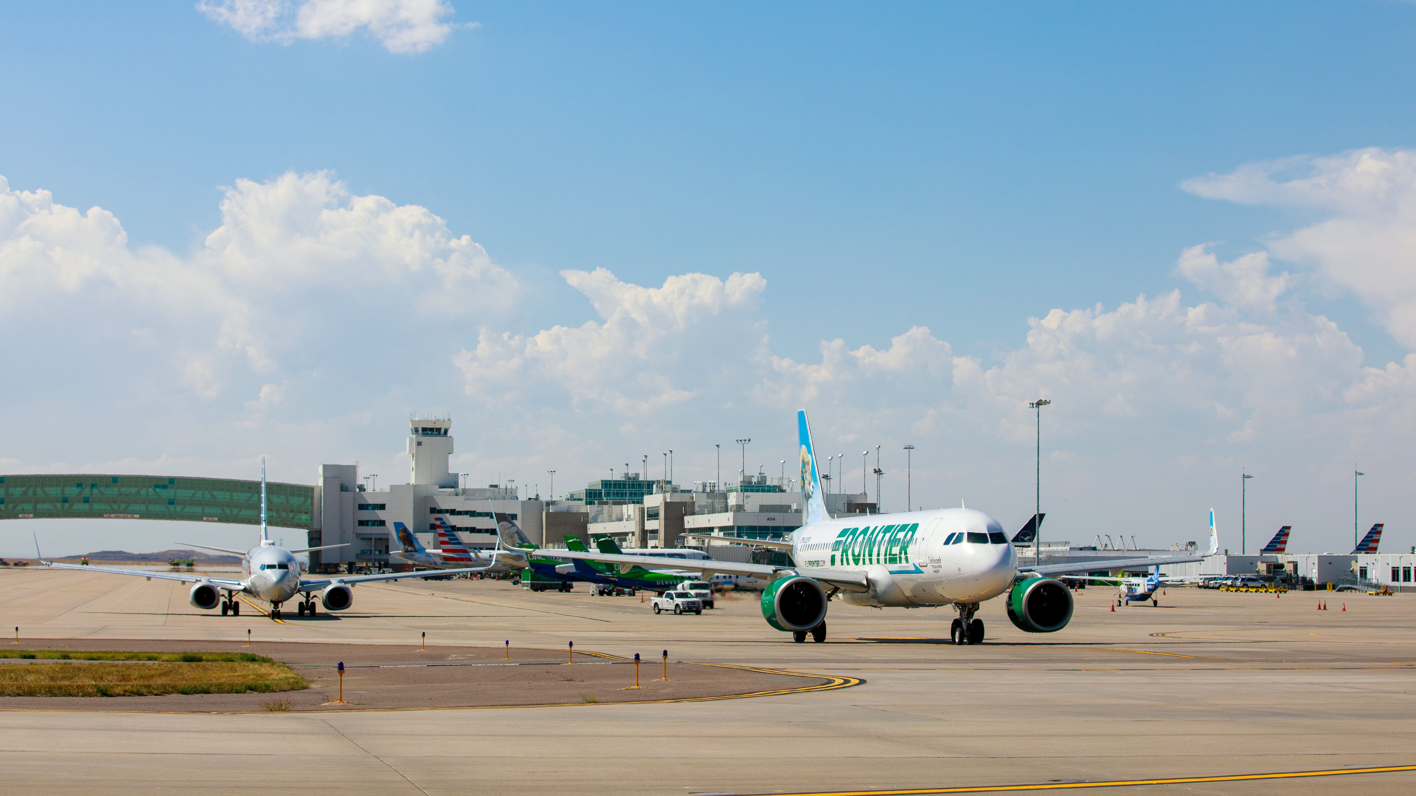 Frontier Airlines at airport