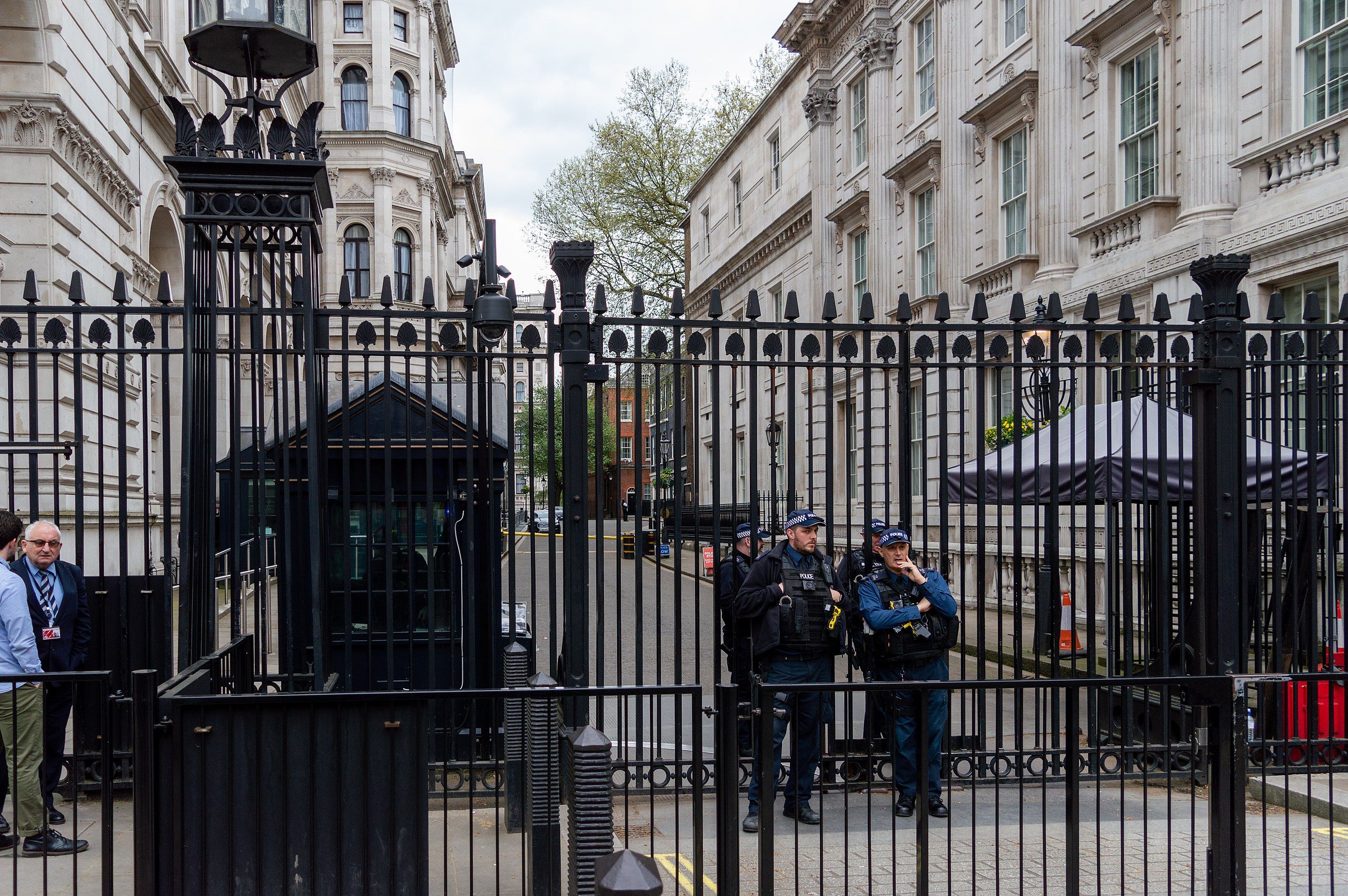 Downing Street gates, London