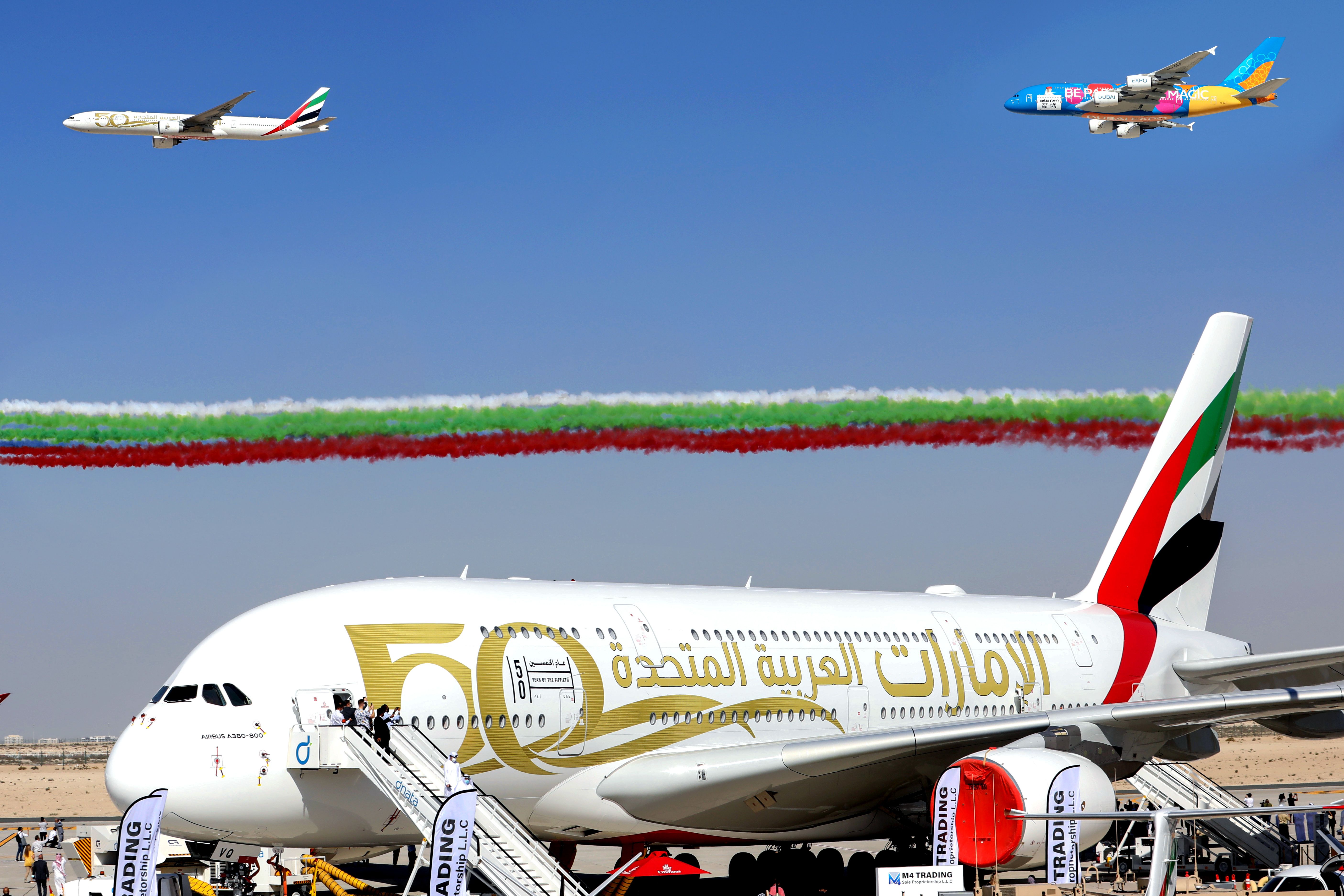 Emirates Airbus A380 777