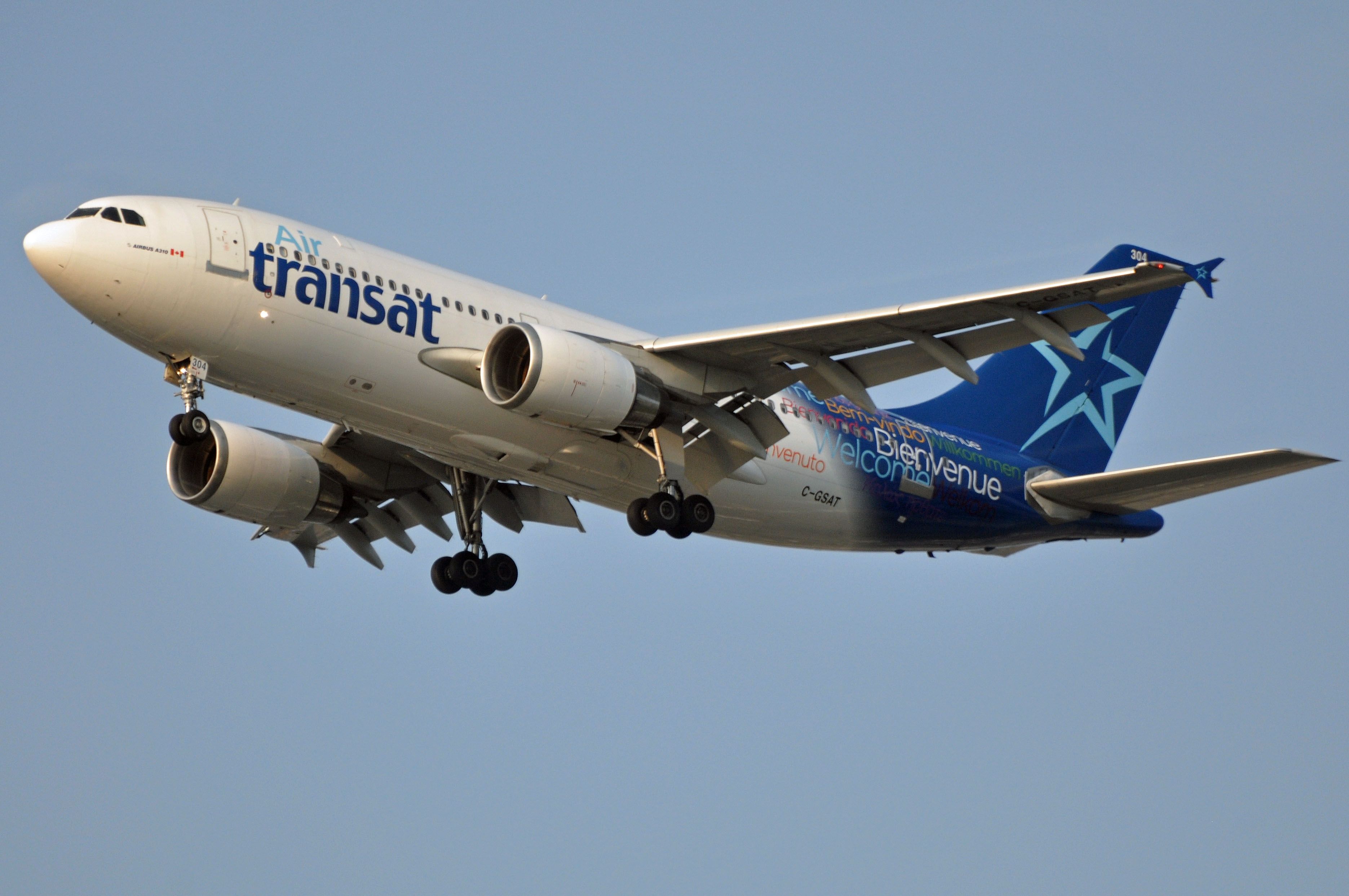 Air Transat Airbus A310 Welcome Livery